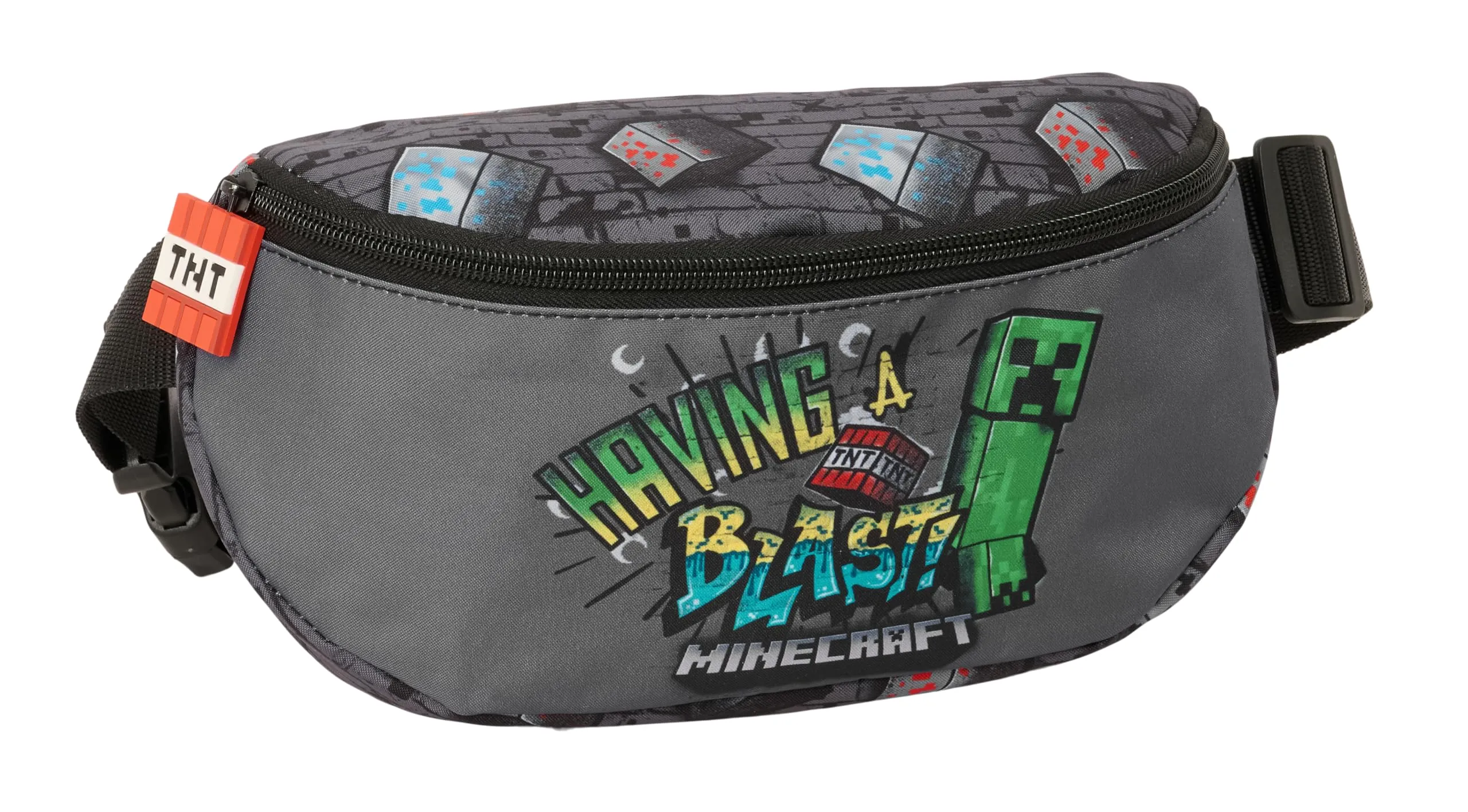 Safta Minecraft Graffiti Marsupio per Bambini, 23 x 9 x 14 cm - immagine 1