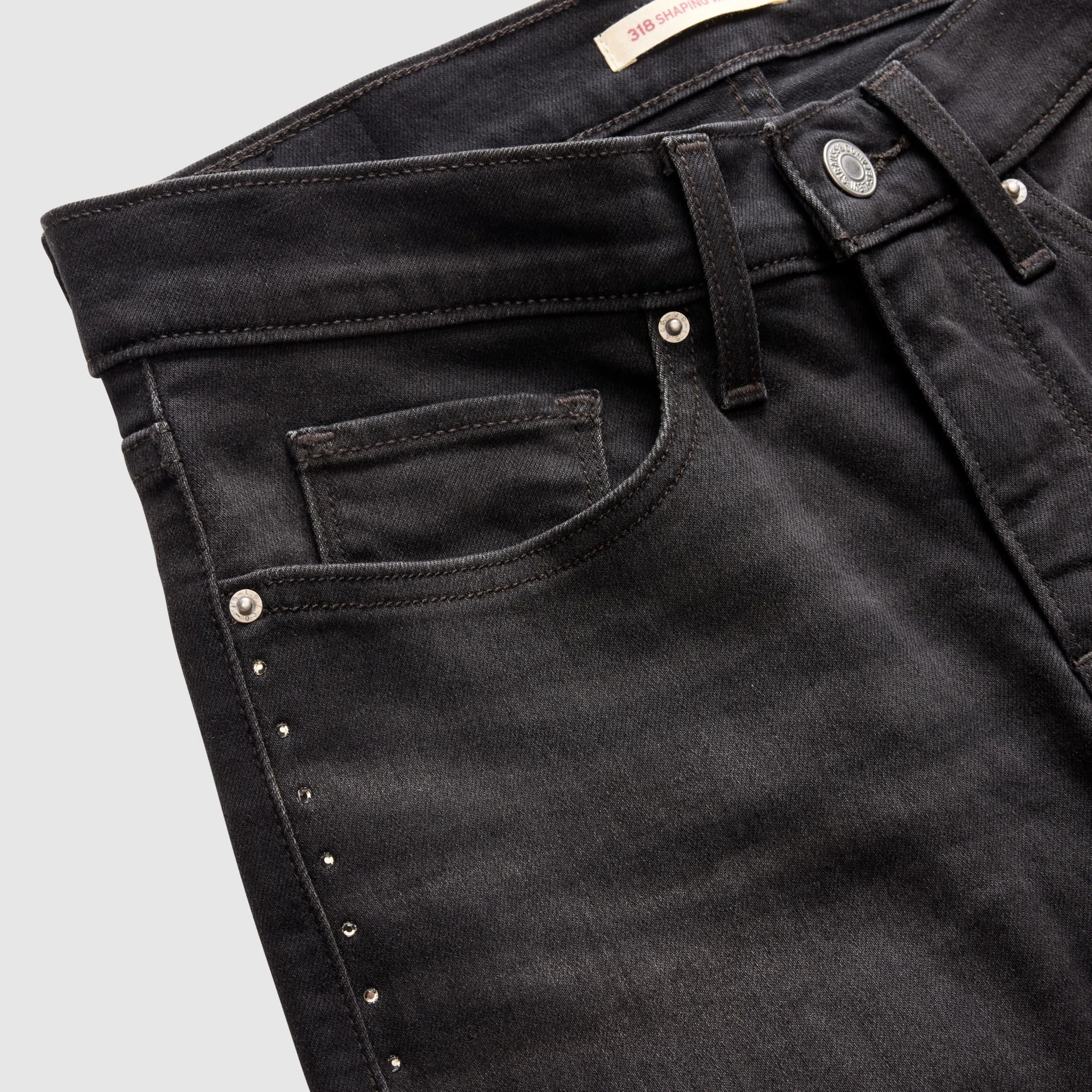 Levi's 318 Shaping Wide Leg Jeans - Dizzy Dazzle 318 - immagine 7