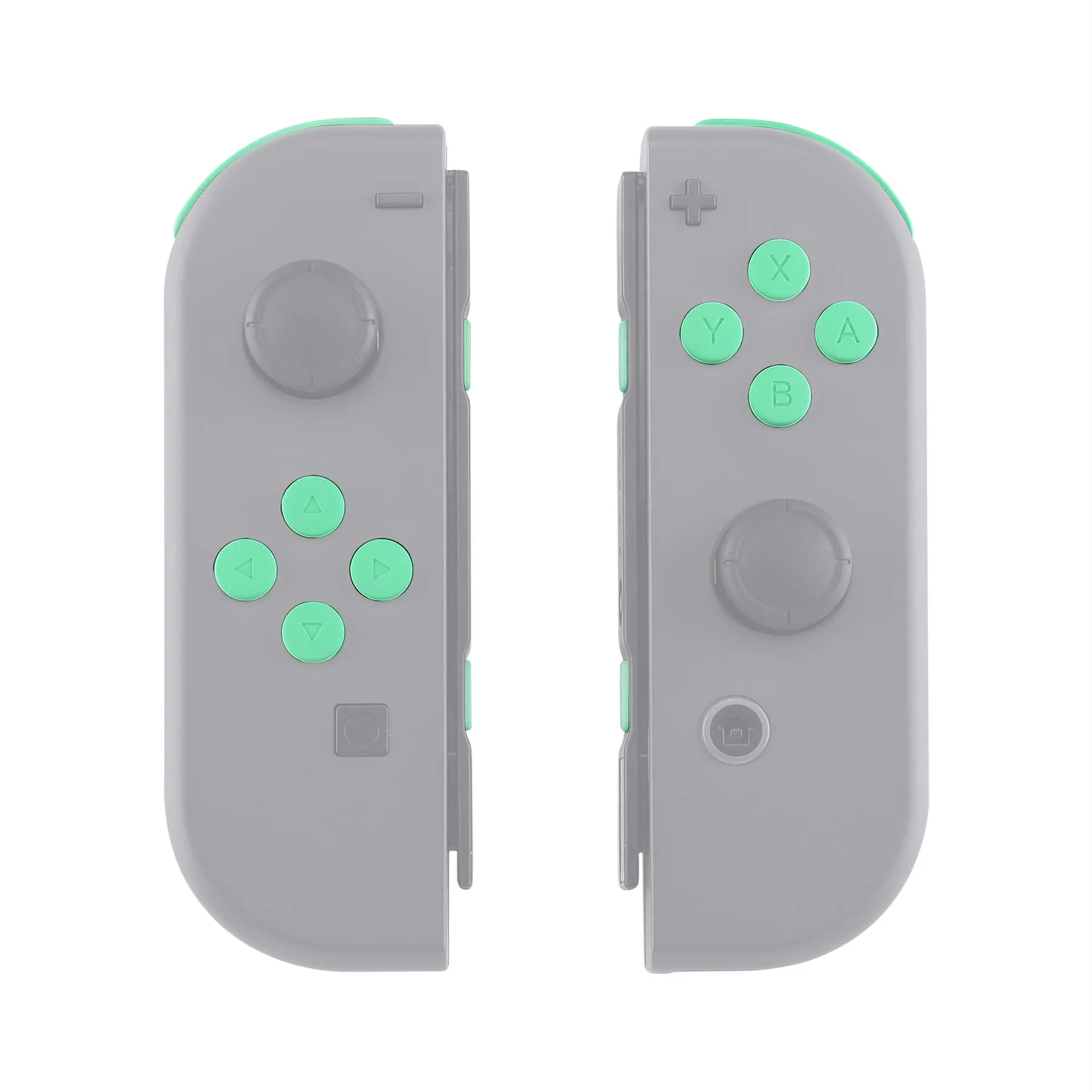 eXtremeRate Tasti Kit per Nintendo Switch e OLED Joy-Con, Pezzi di Ricambio Pulsanti SR SL L R ZR ZL ABXY e Direzionali con Cacciaviti - Menta Verde - immagine 7