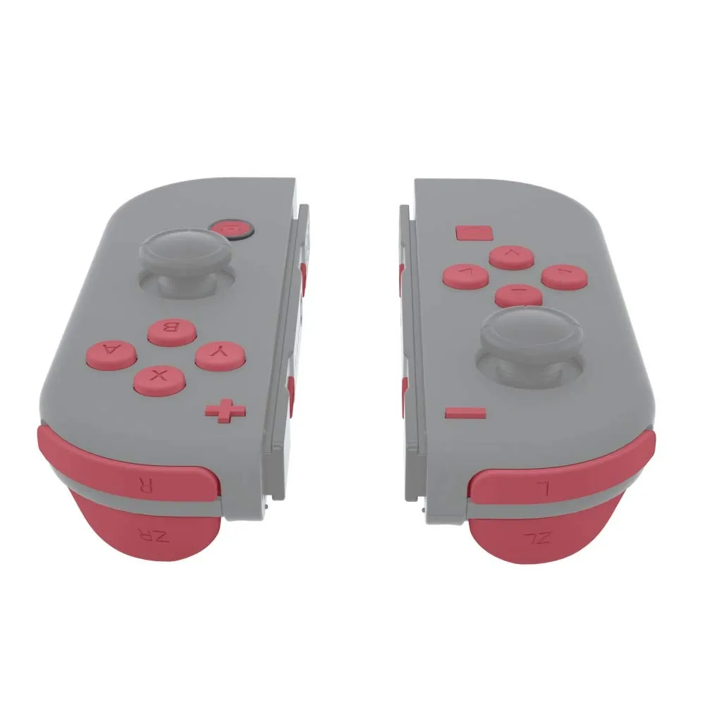 eXtremeRate Tasti Kit per Nintendo Switch e OLED Joycon, Pulsanti di Ricambio con Cacciaviti - Castagno - immagine 4