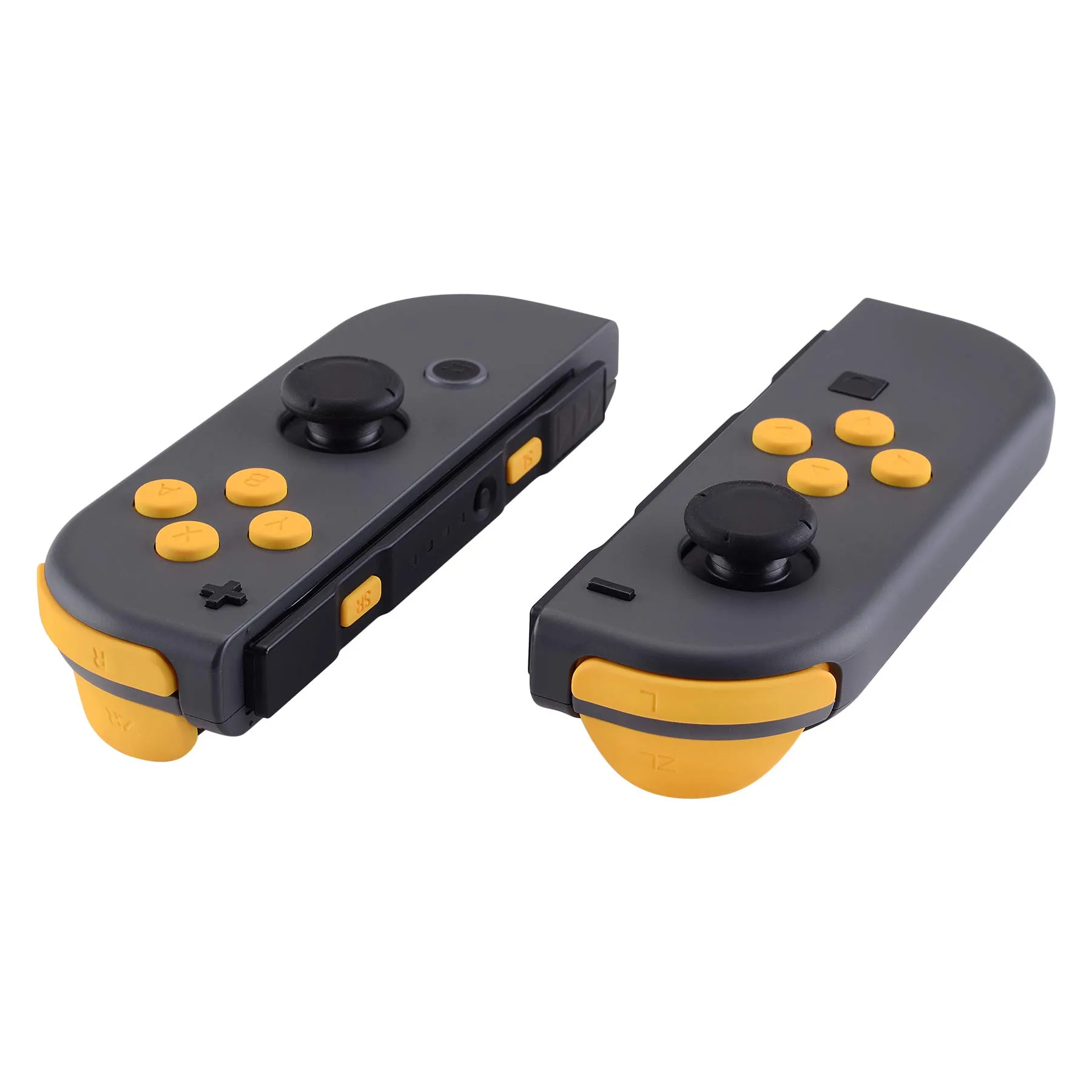 eXtremeRate Tasti Kit per Nintendo Switch e OLED Joycon, Pulsanti SR SL L R ZR ZL ABXY e Direzionali con Cacciaviti - Giallo - immagine 1
