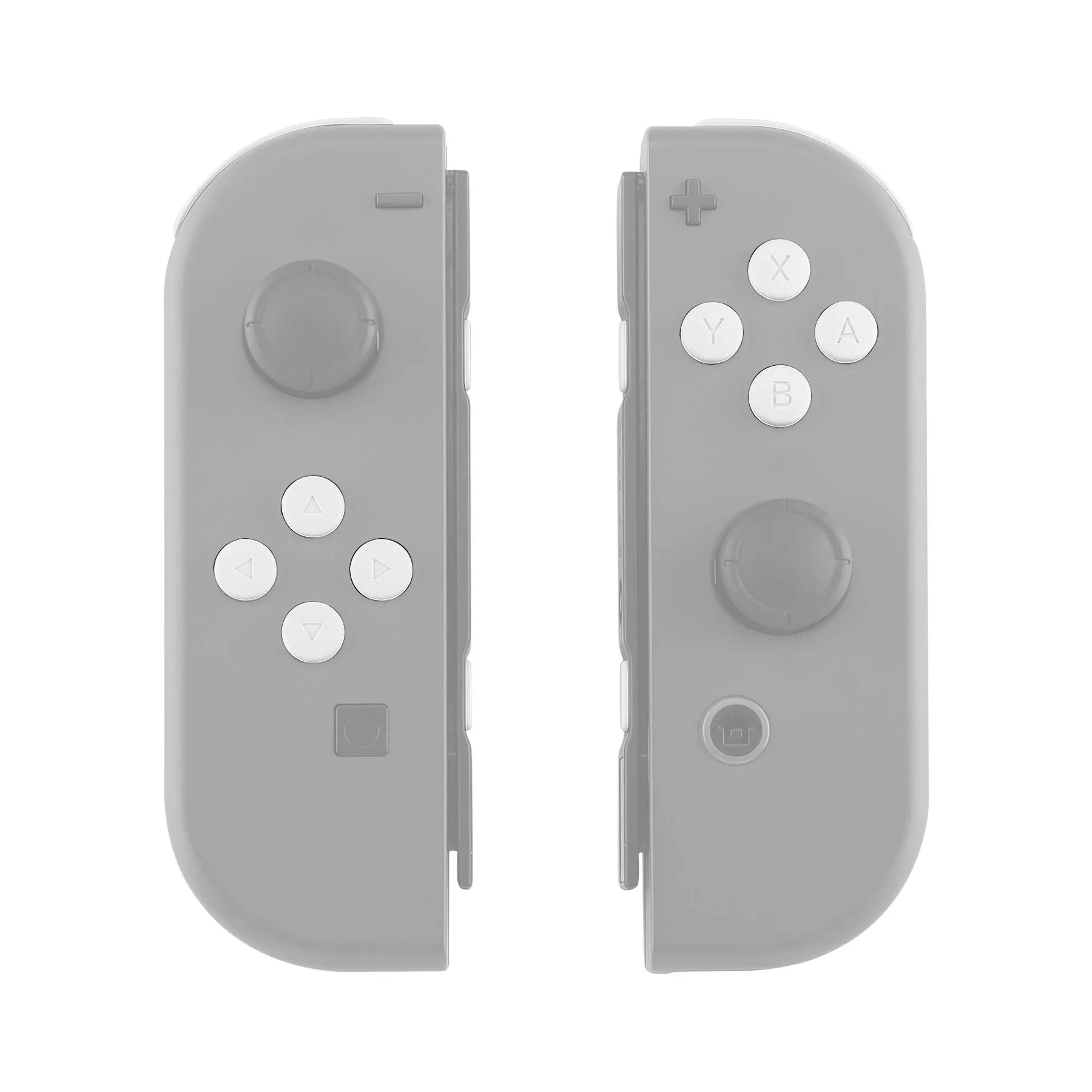 eXtremeRate Tasti Kit per Nintendo Switch e OLED Joy-Con, Pezzi di Ricambio Pulsanti SR SL L R ZR ZL ABXY e Direzionali con Cacciaviti - Bianco - immagine 7