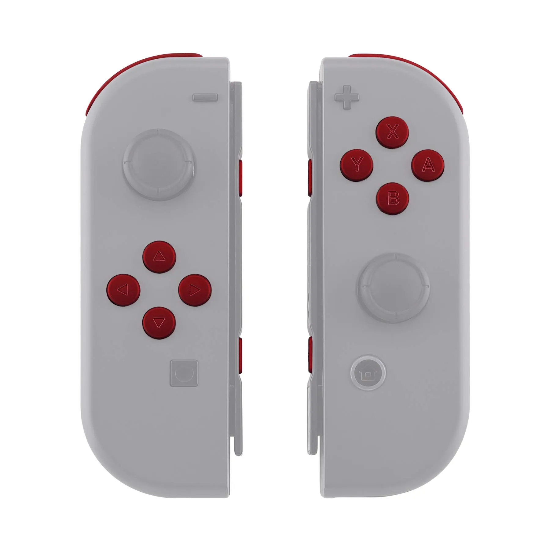 eXtremeRate Tasti Kit per Nintendo Switch/OLED Joycon, Pezzi di Ricambio Pulsanti SR SL L R ZR ZL ABXY e Direzionali con Cacciaviti - Rosso - immagine 7