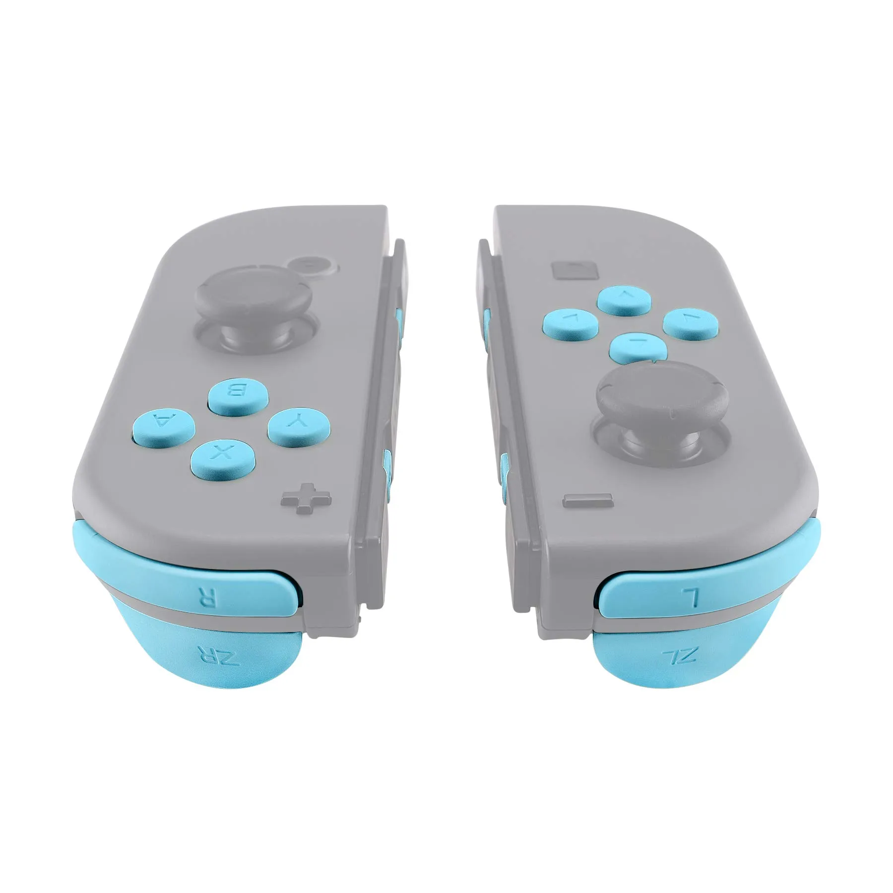 eXtremeRate Tasti Kit per Nintendo Switch e OLED Joy-Con, Pulsanti SR SL L R ZR ZL ABXY e Direzionali con Cacciaviti - Celeste - immagine 4
