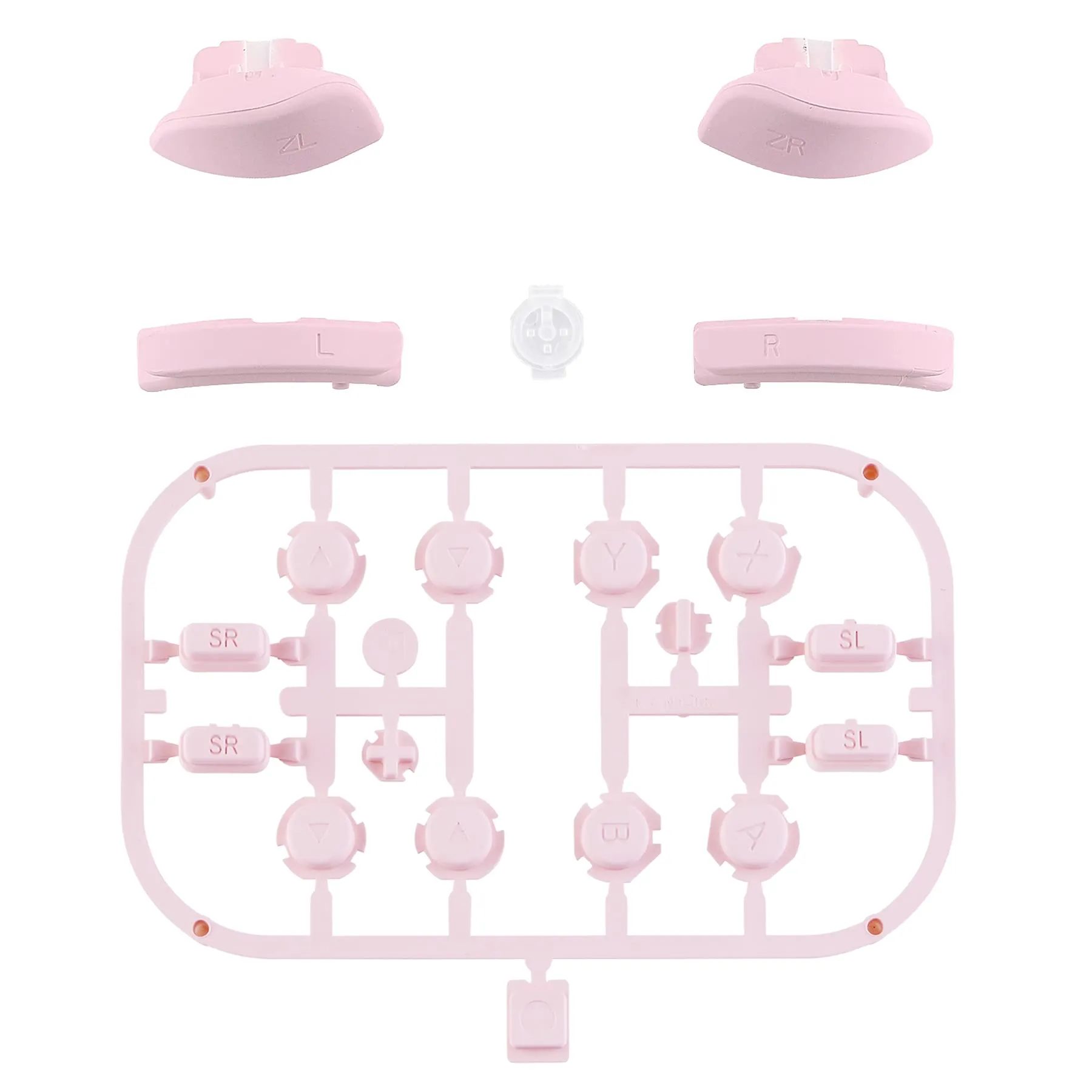 eXtremeRate Tasti Kit per Nintendo Switch e OLED Joycon, Pulsanti di Ricambio con Cacciaviti - Rosa - immagine 2