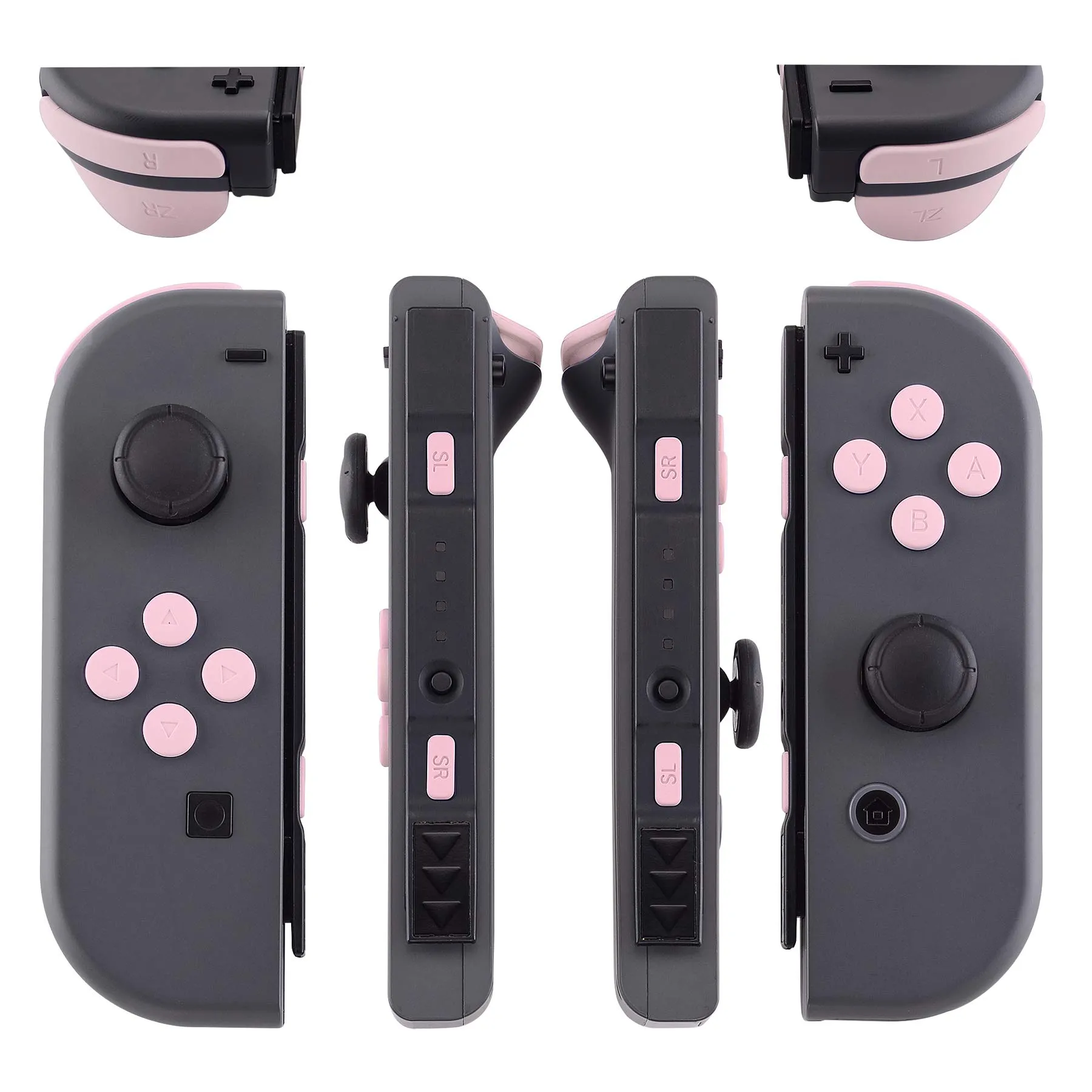 eXtremeRate Tasti Kit per Nintendo Switch e OLED Joycon, Pulsanti di Ricambio con Cacciaviti - Rosa - immagine 3
