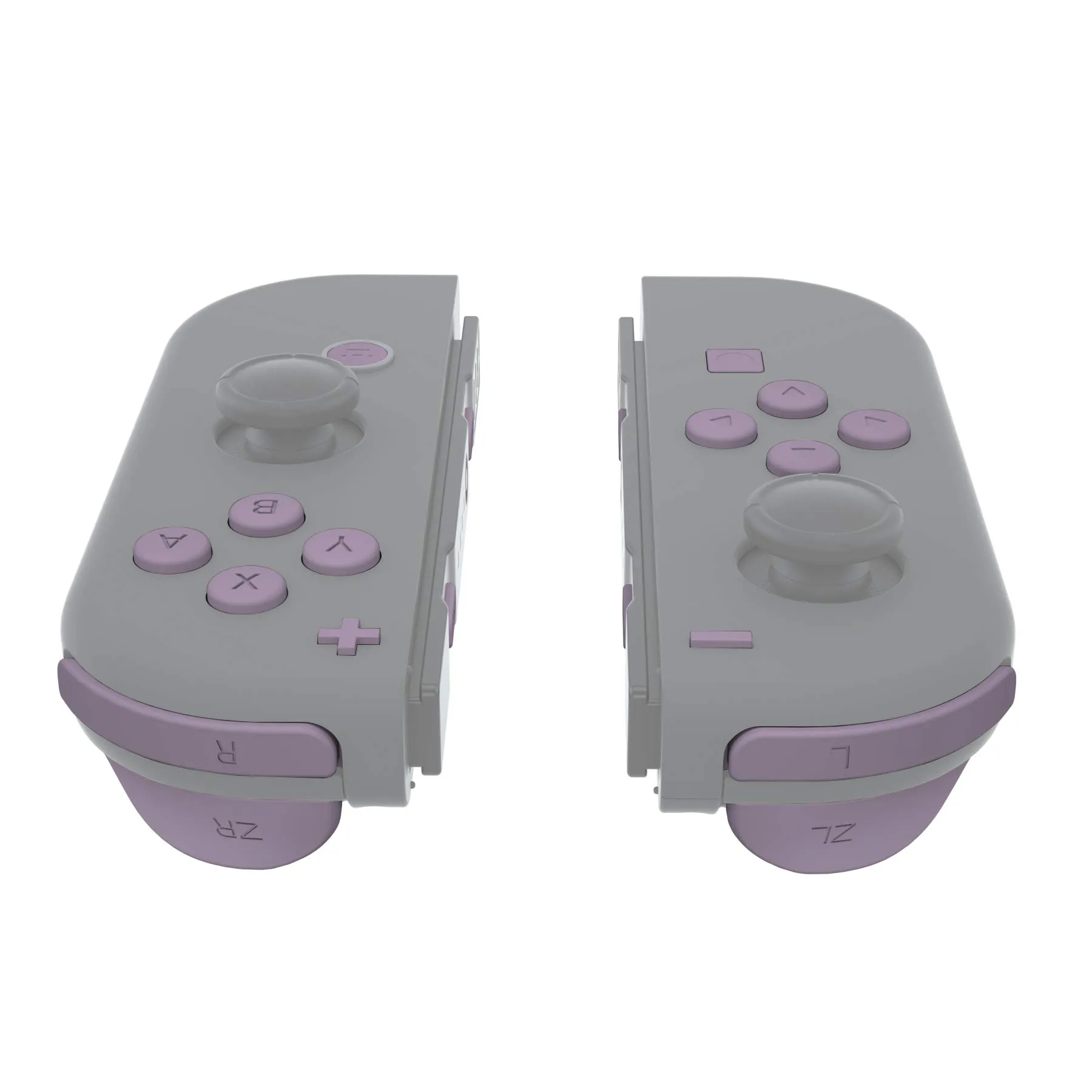 eXtremeRate Tasti Kit per Nintendo Switch e OLED Joycon, Pezzi di Ricambio Pulsanti SR SL L R ZR ZL ABXY e Direzionali con Cacciaviti - Viola Grigiastro Scuro - immagine 4