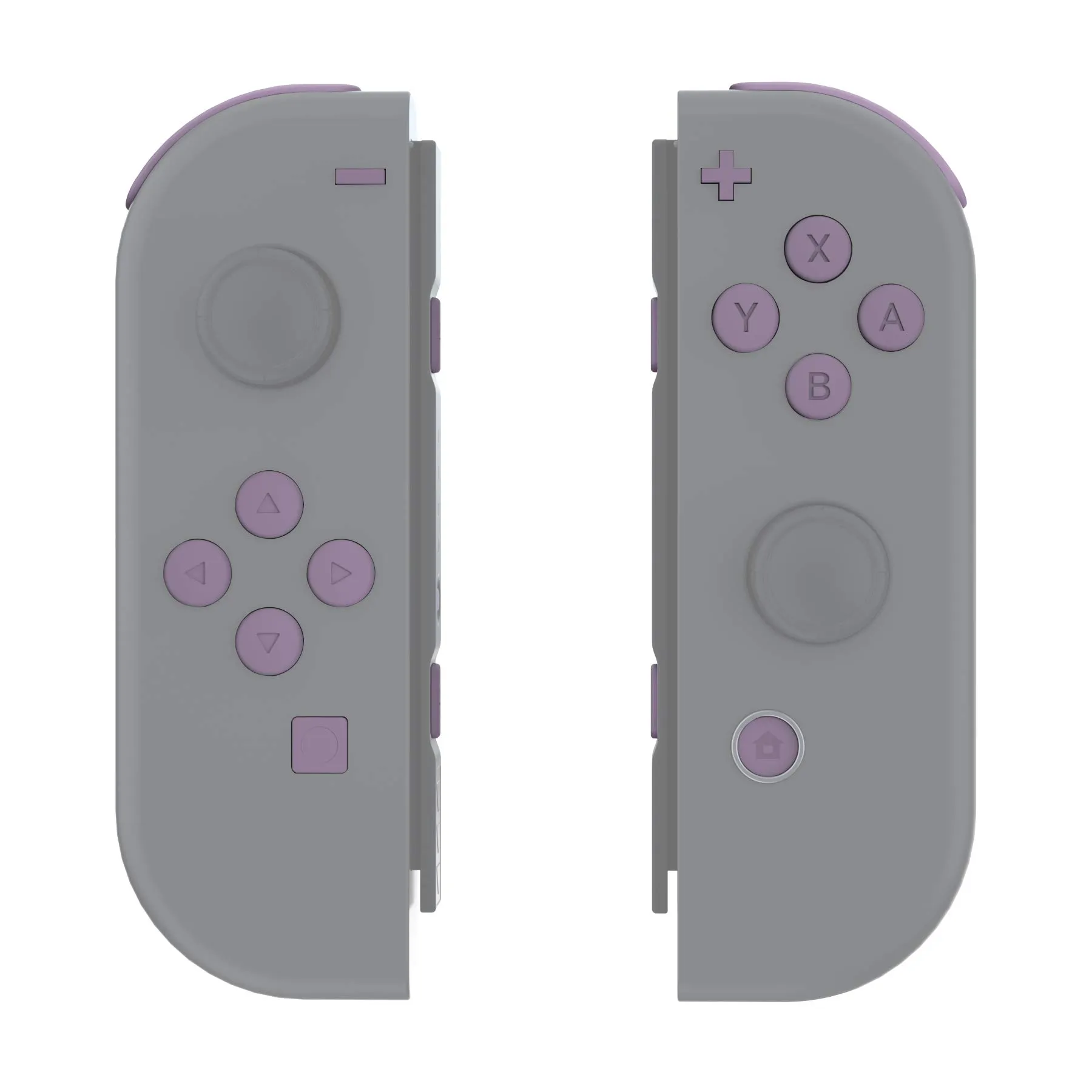 eXtremeRate Tasti Kit per Nintendo Switch e OLED Joycon, Pezzi di Ricambio Pulsanti SR SL L R ZR ZL ABXY e Direzionali con Cacciaviti - Viola Grigiastro Scuro - immagine 7