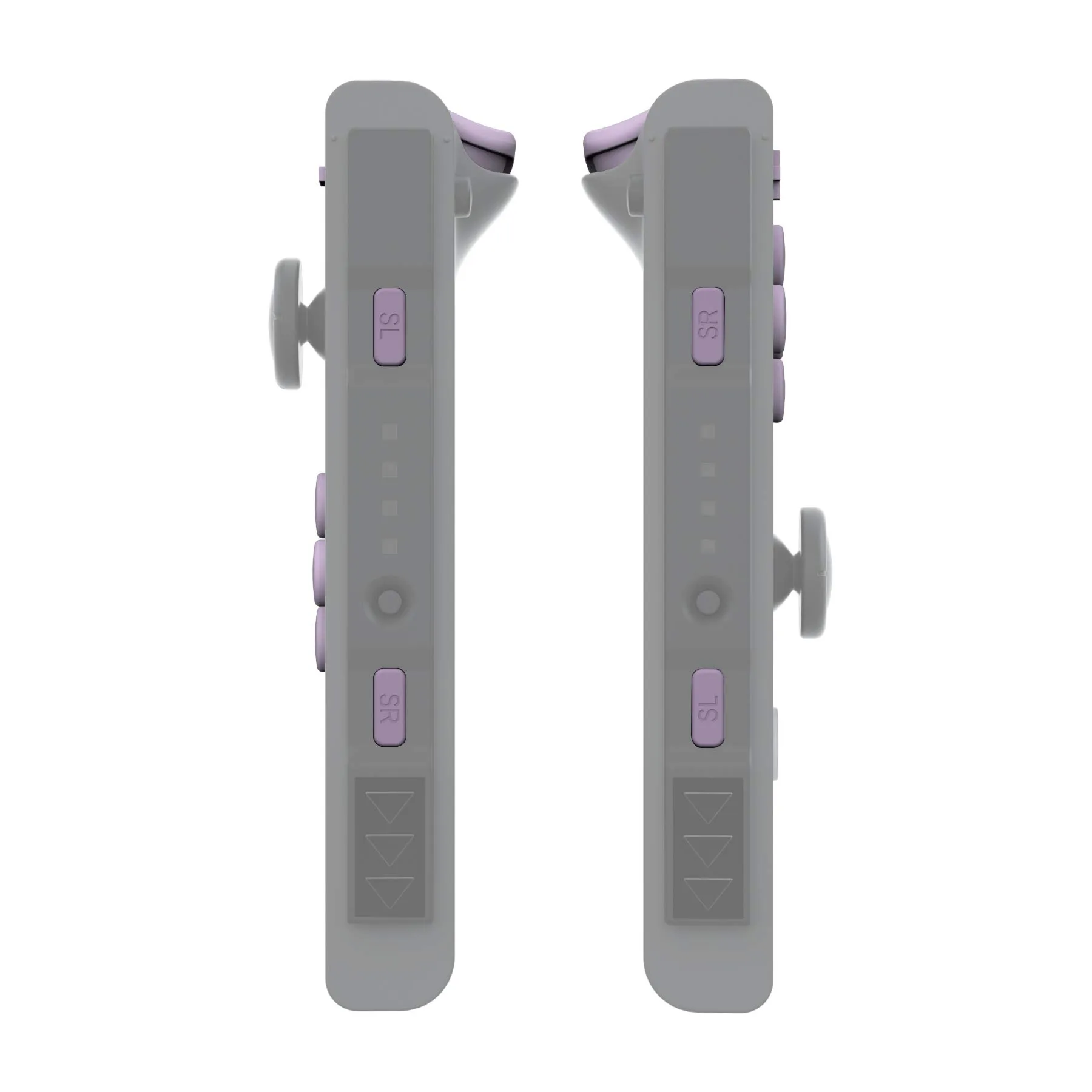 eXtremeRate Tasti Kit per Nintendo Switch e OLED Joycon, Pezzi di Ricambio Pulsanti SR SL L R ZR ZL ABXY e Direzionali con Cacciaviti - Viola Grigiastro Scuro - immagine 8