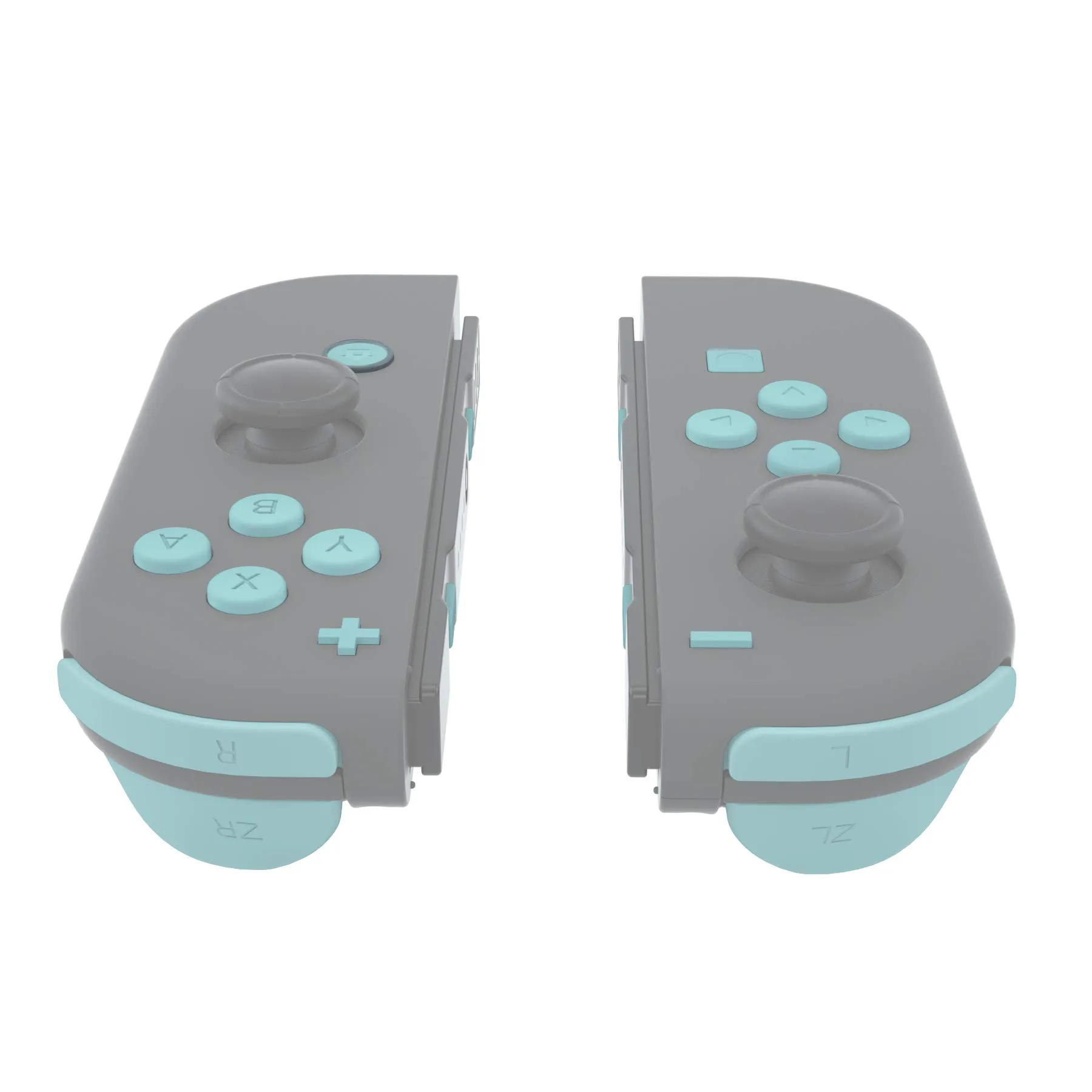 eXtremeRate Tasti Kit per Nintendo Switch e OLED Joy-Con, Pulsanti di Ricambio con Cacciaviti - Ciano Chiaro - immagine 4