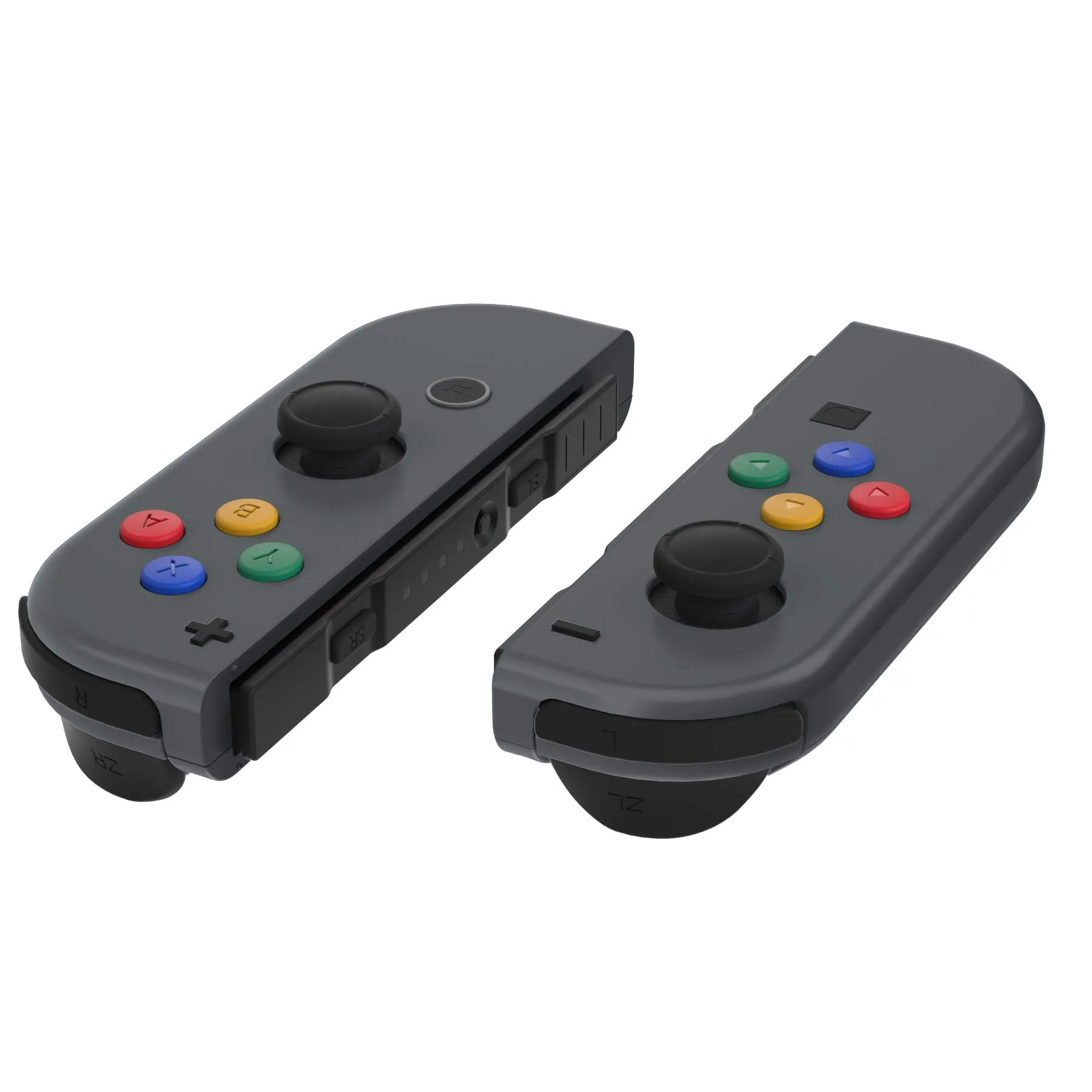 eXtremeRate Tasti Ricambio Pulsanti Direzionali ABXY per Nintendo Switch e OLED Joy-Con, Colorati - immagine 1