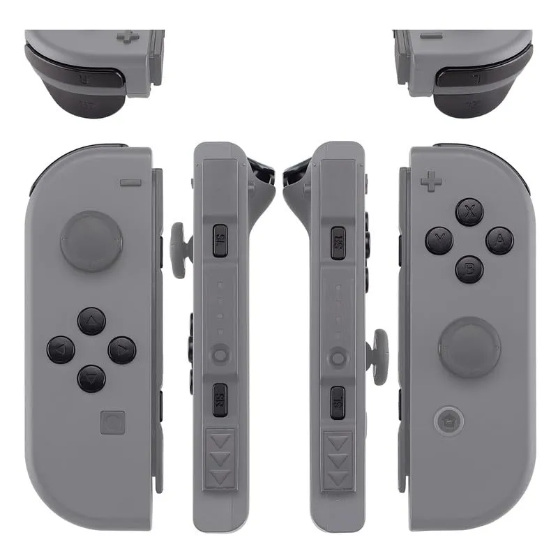 eXtremeRate Tasti Kit per Nintendo Switch e OLED Joycon, Pulsanti di Ricambio SR SL L R ZR ZL ABXY e Direzionali con Cacciaviti - Nero - immagine 1