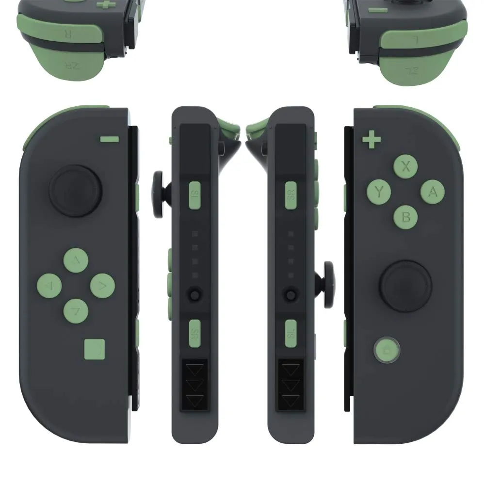 eXtremeRate Tasti Kit per Nintendo Switch e OLED Joycon, Matcha Verde - immagine 3