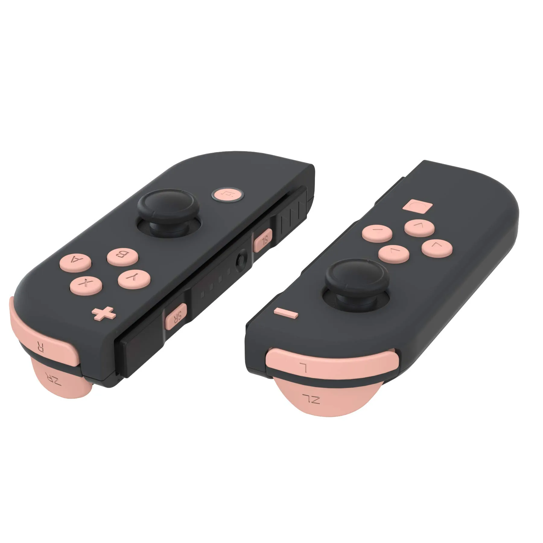 eXtremeRate Tasti Kit per Nintendo Switch e OLED Joycon, Pezzi di Ricambio Pulsanti SR SL L R ZR ZL ABXY e Direzionali con Cacciaviti, Mandys Rosa - immagine 1