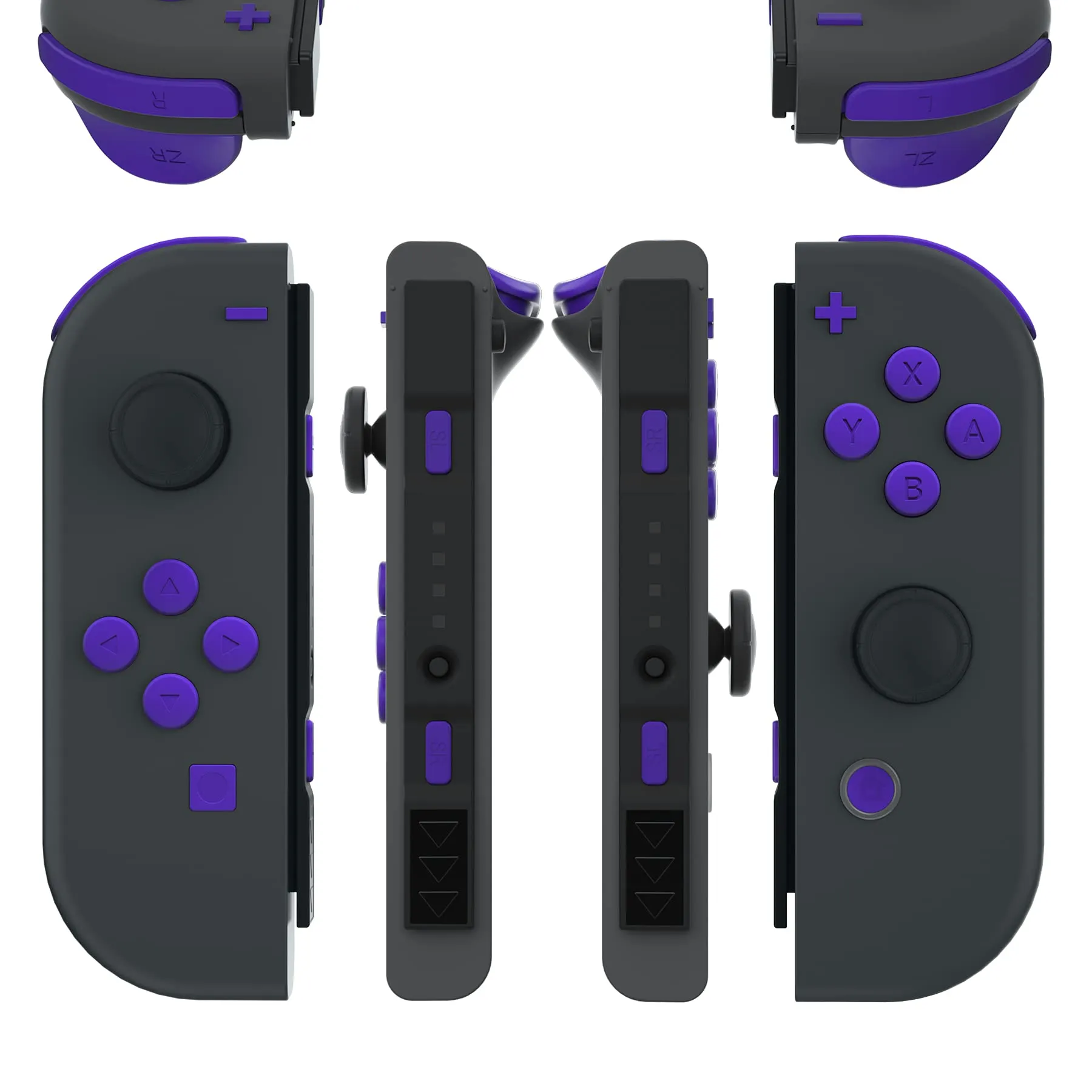 eXtremeRate Tasti Kit per Nintendo Switch e OLED Joycon, Pulsanti di Ricambio con Cacciaviti - Viola - immagine 3