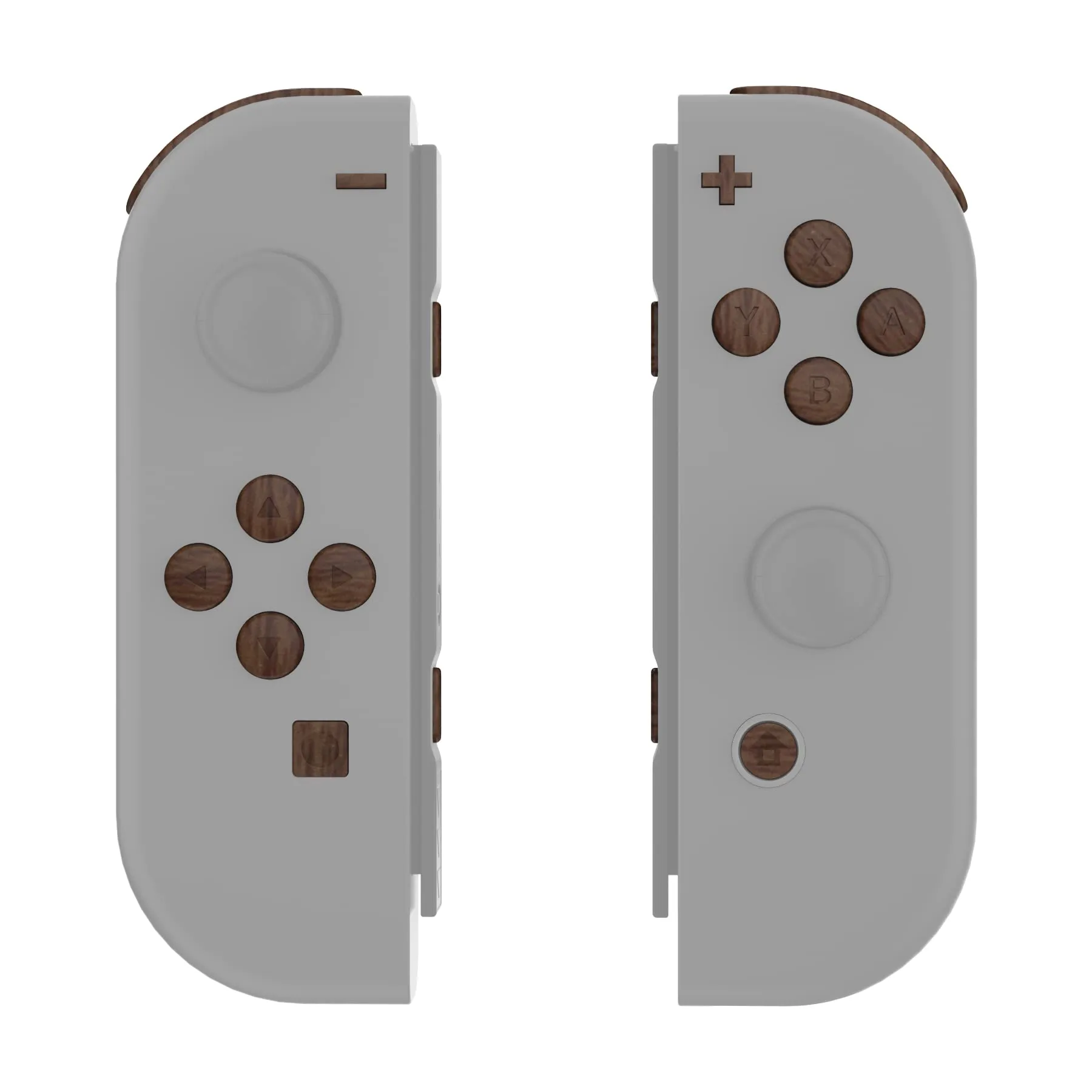 eXtremeRate Tasti Kit per Nintendo Switch e OLED Joycon, Pezzi di Ricambio Pulsanti e Cacciaviti - Venatura del Legno - immagine 7