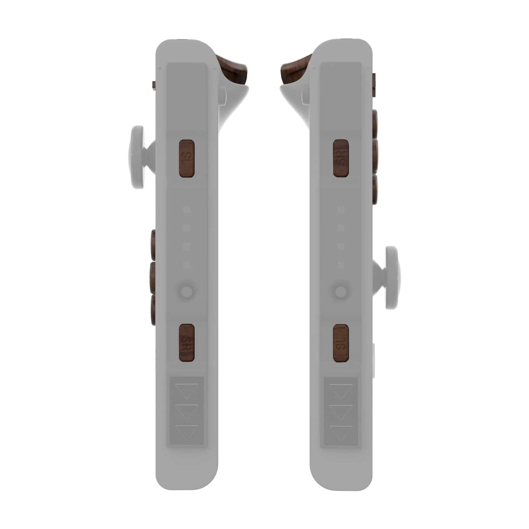 eXtremeRate Tasti Kit per Nintendo Switch e OLED Joycon, Pezzi di Ricambio Pulsanti e Cacciaviti - Venatura del Legno - immagine 8