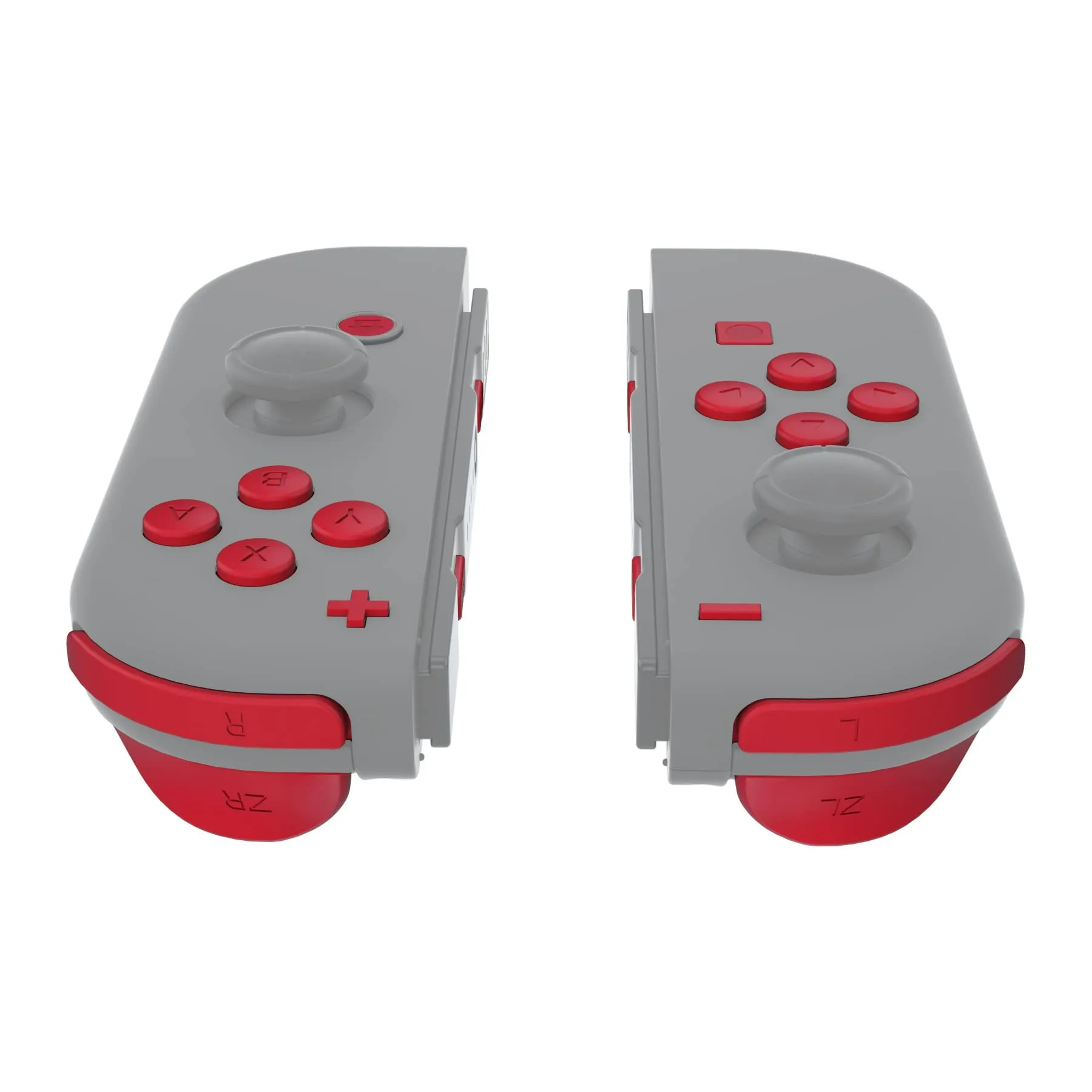 eXtremeRate Kit Tasti per Nintendo Switch e OLED Joy-Con, Pulsanti di Ricambio SR SL L R ZR ZL ABXY e Direzionali con Cacciaviti - Rosso Passione - immagine 3