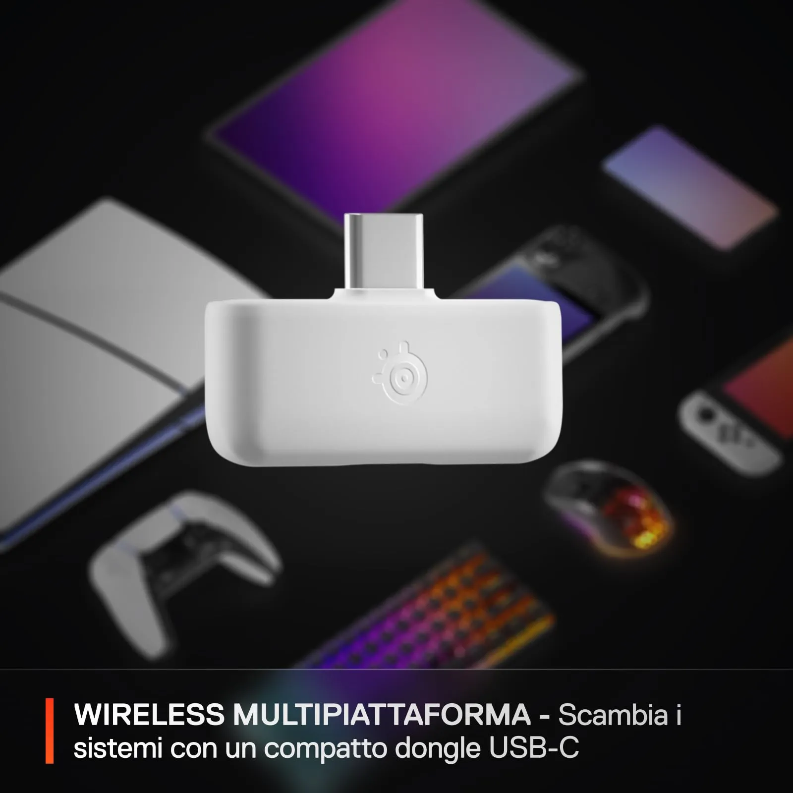 SteelSeries Arctis Nova 5 Bianco - Wireless Gaming Headset - PC, PS5 - immagine 7