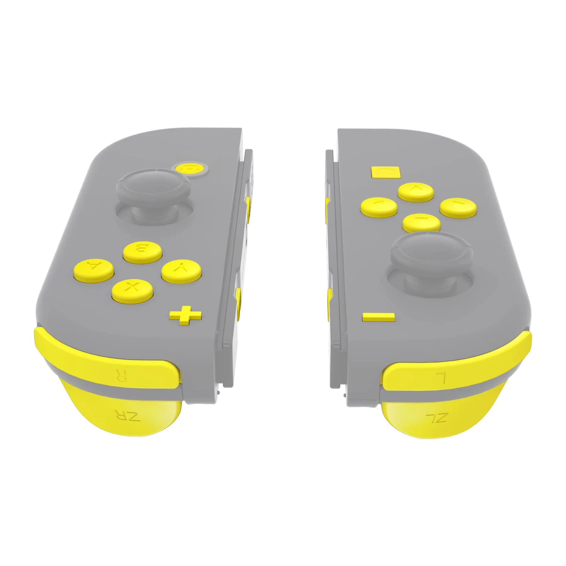 eXtremeRate Tasti Kit per Nintendo Switch e OLED Joycon, Pulsanti SR SL L R ZR ZL ABXY e Direzionali con Cacciaviti, Giallo Girasole - immagine 3