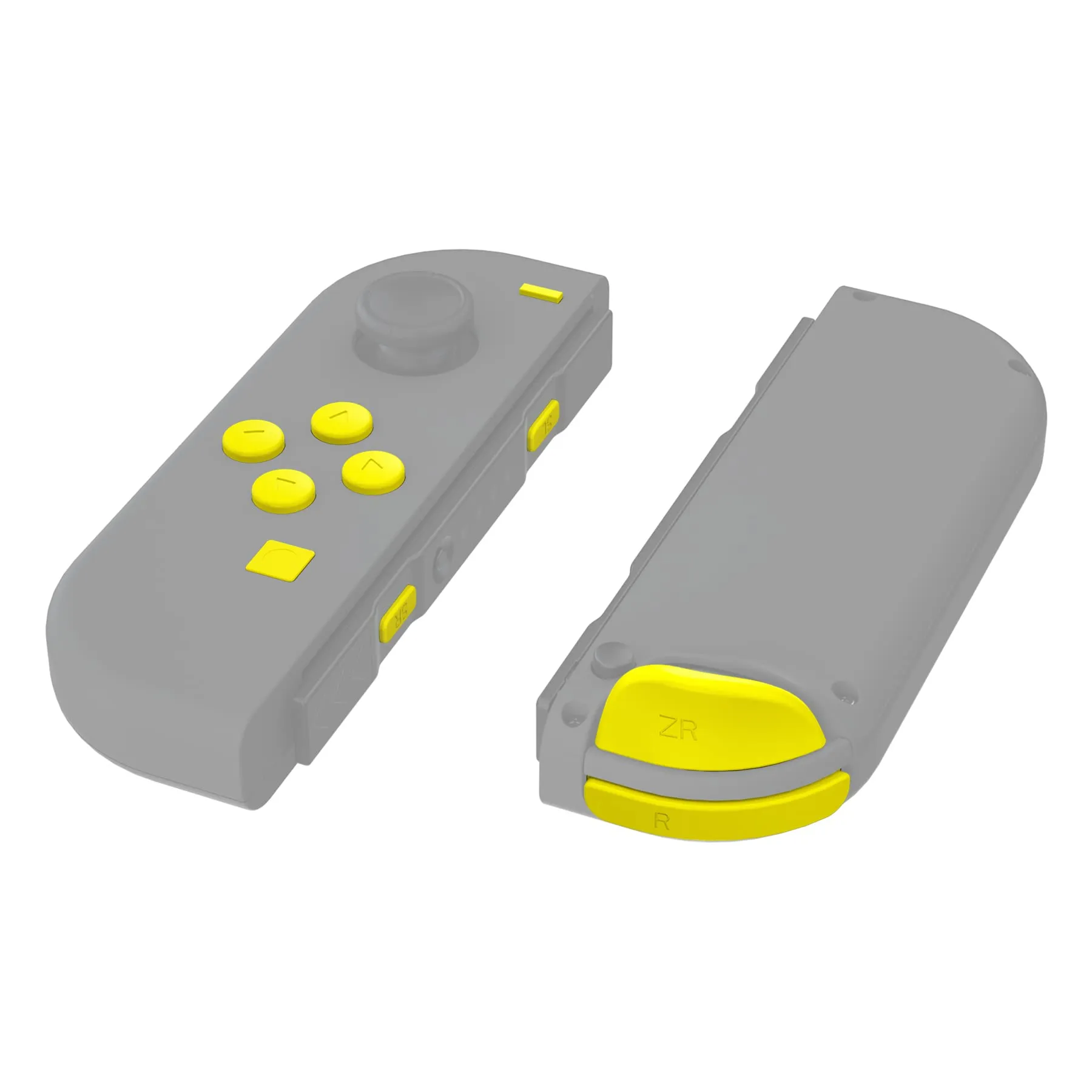 eXtremeRate Tasti Kit per Nintendo Switch e OLED Joycon, Pulsanti SR SL L R ZR ZL ABXY e Direzionali con Cacciaviti, Giallo Girasole - immagine 4