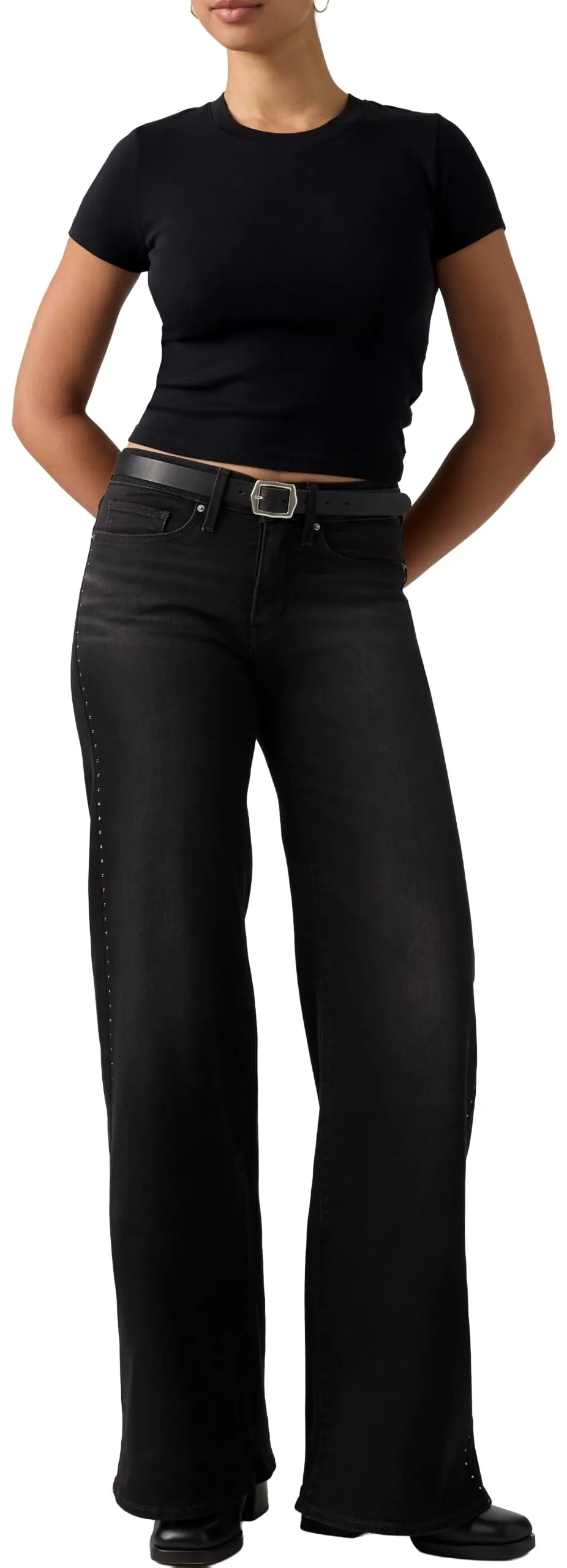 Levi's 318 Shaping Wide Leg Jeans - Dizzy Dazzle 318 - immagine 1