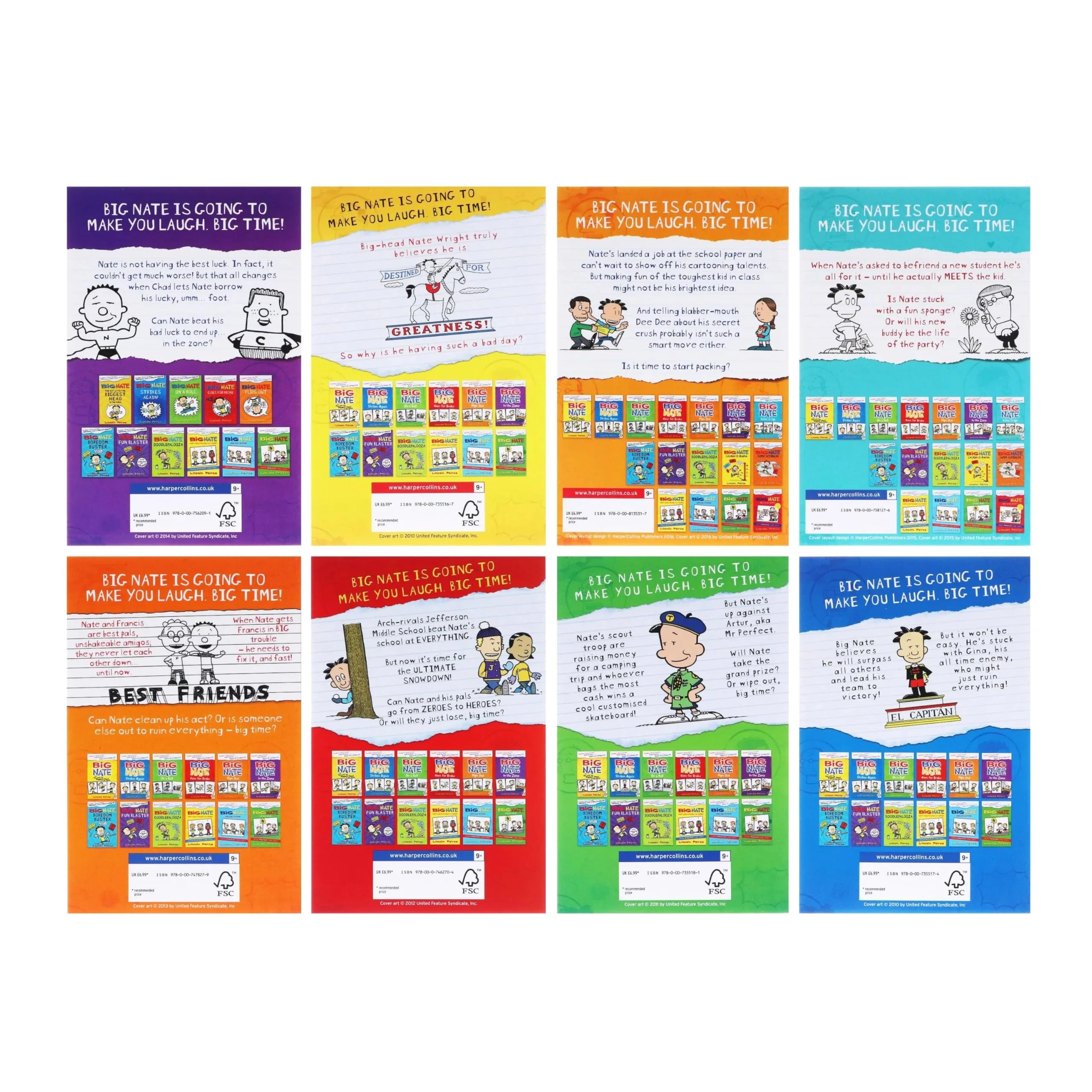 The Big Nate Collection 8-Book Box Set by Lincoln Peirce - immagine 3
