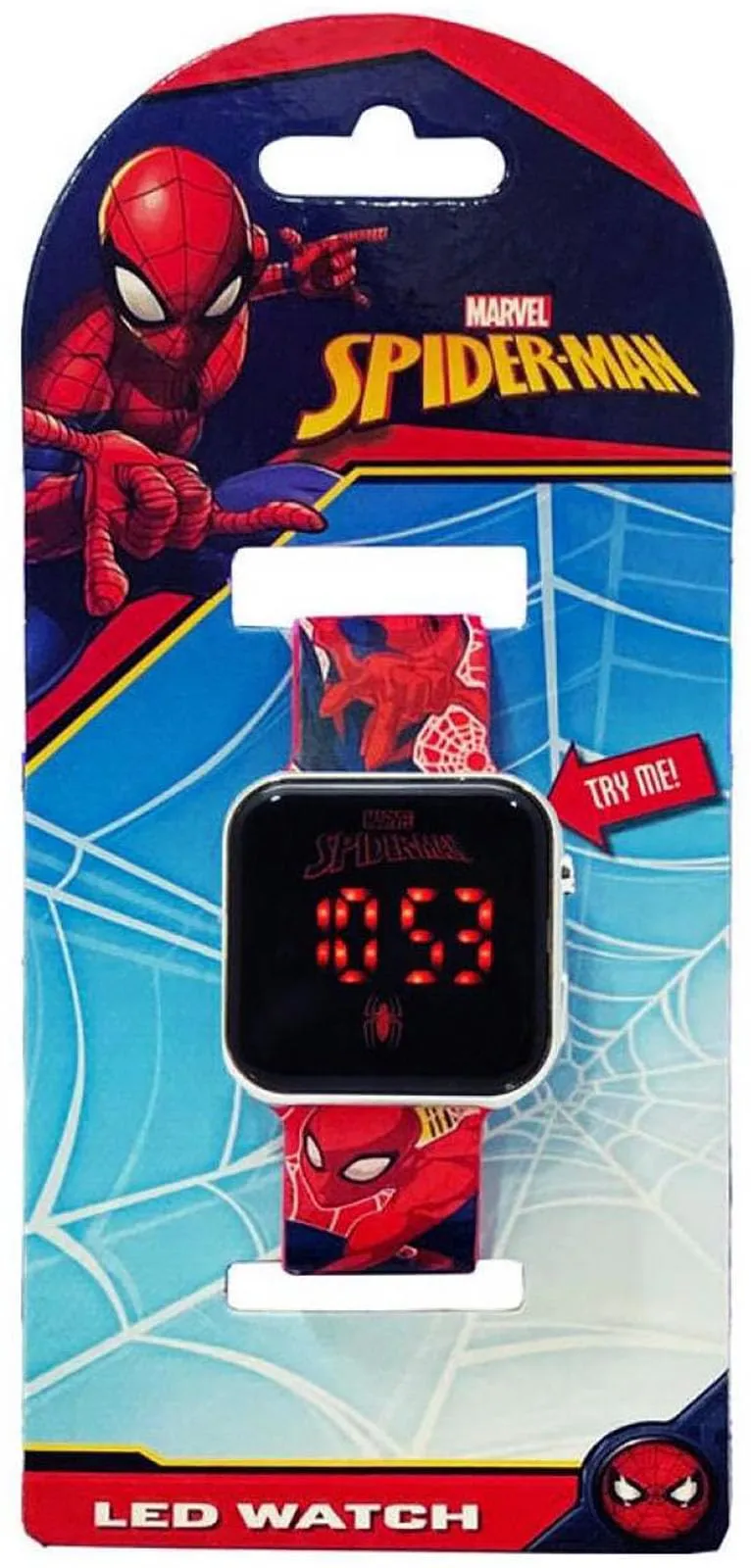 Clondo Spiderman Orologio da Polso Digitale Led per Bambino e Bambina - immagine 3