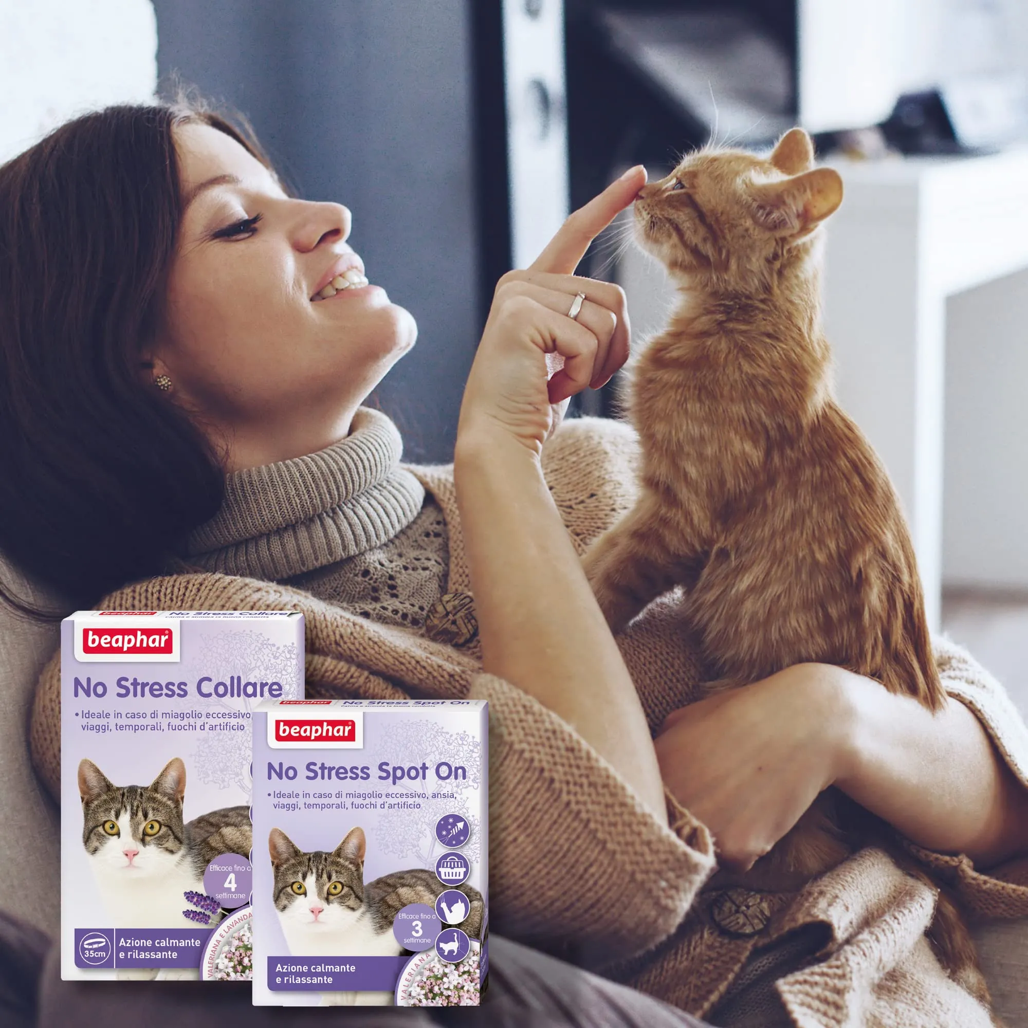 Beaphar No Stress Spot On Gatto, 3 Pipette - immagine 4