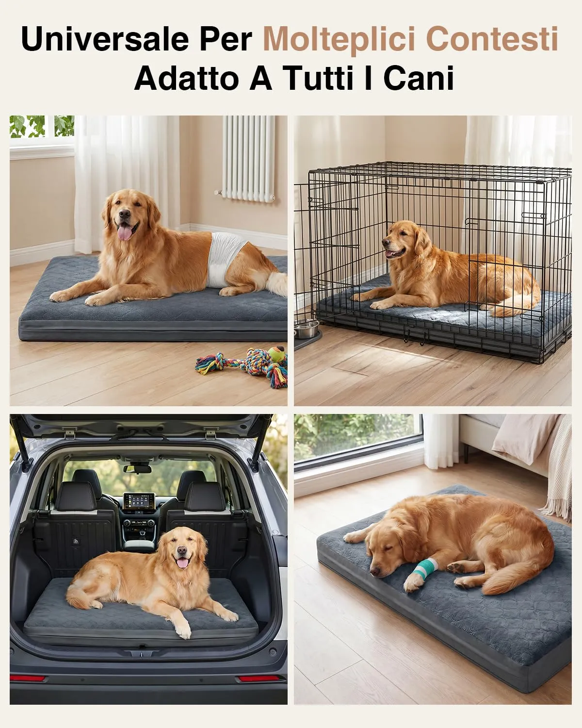 Favodormir Cuccia Cane Interno Taglia XL 119x73x9cm Impermeabile - immagine 9