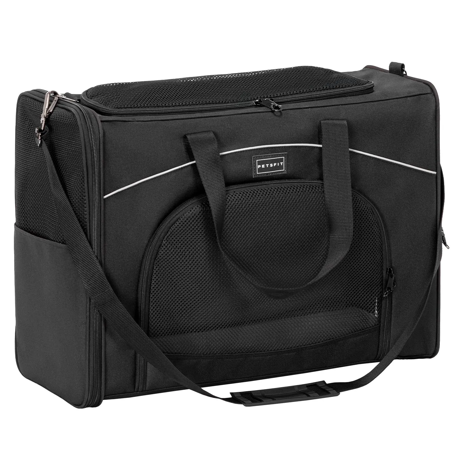Petsfit Borsa Trasportino per Cani e Gatti da Aereo, 55 x 40 x 23 cm - immagine 1