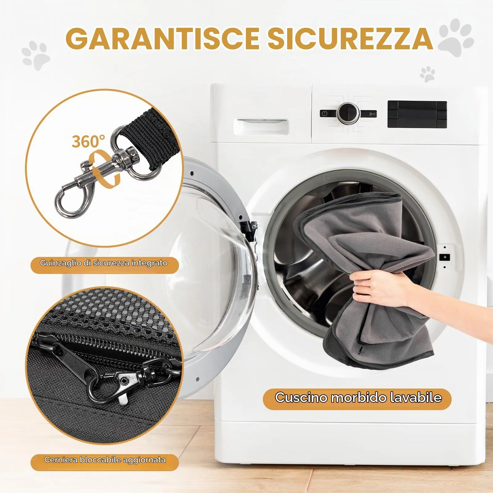 Petsfit Borsa Trasportino per Cani e Gatti da Aereo, 55 x 40 x 23 cm - immagine 6