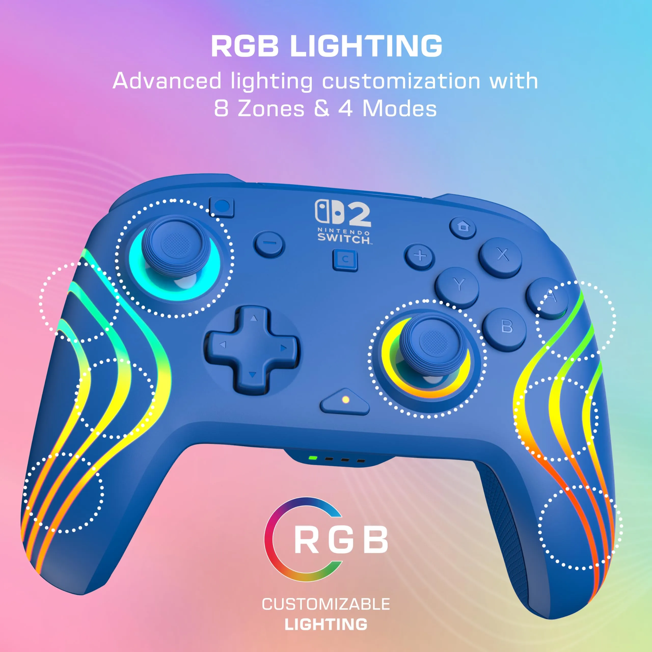Turtle Beach Afterglow Wireless Gaming Controller RGB for Nintendo Switch - Blue - immagine 4