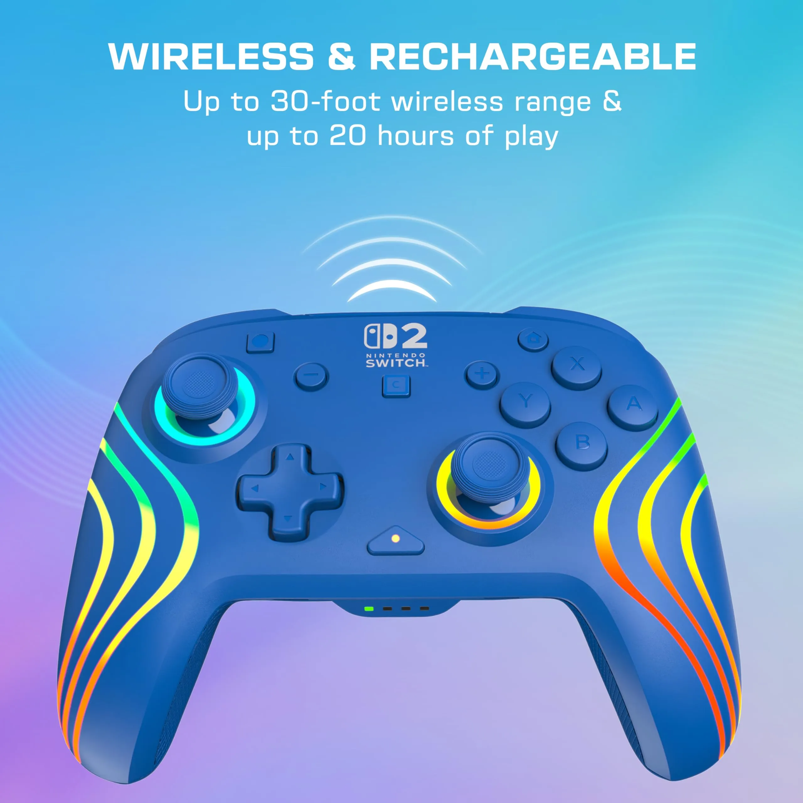 Turtle Beach Afterglow Wireless Gaming Controller RGB for Nintendo Switch - Blue - immagine 7