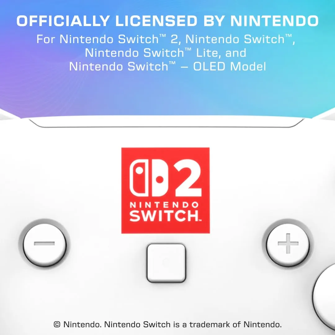 Turtle Beach Afterglow Bianco Wireless RGB Controller for Nintendo Switch 2 - immagine 2