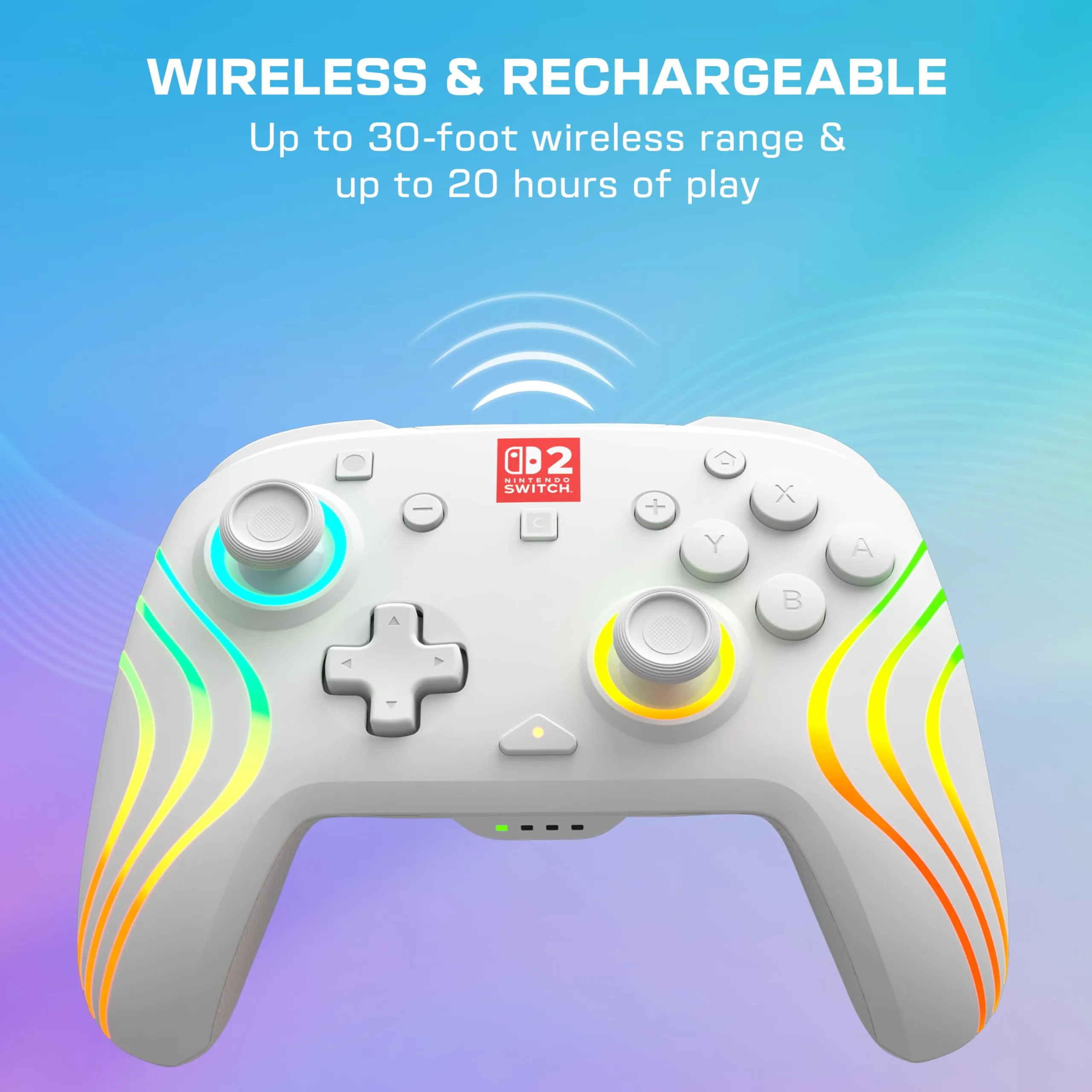 Turtle Beach Afterglow Bianco Wireless RGB Controller for Nintendo Switch 2 - immagine 7