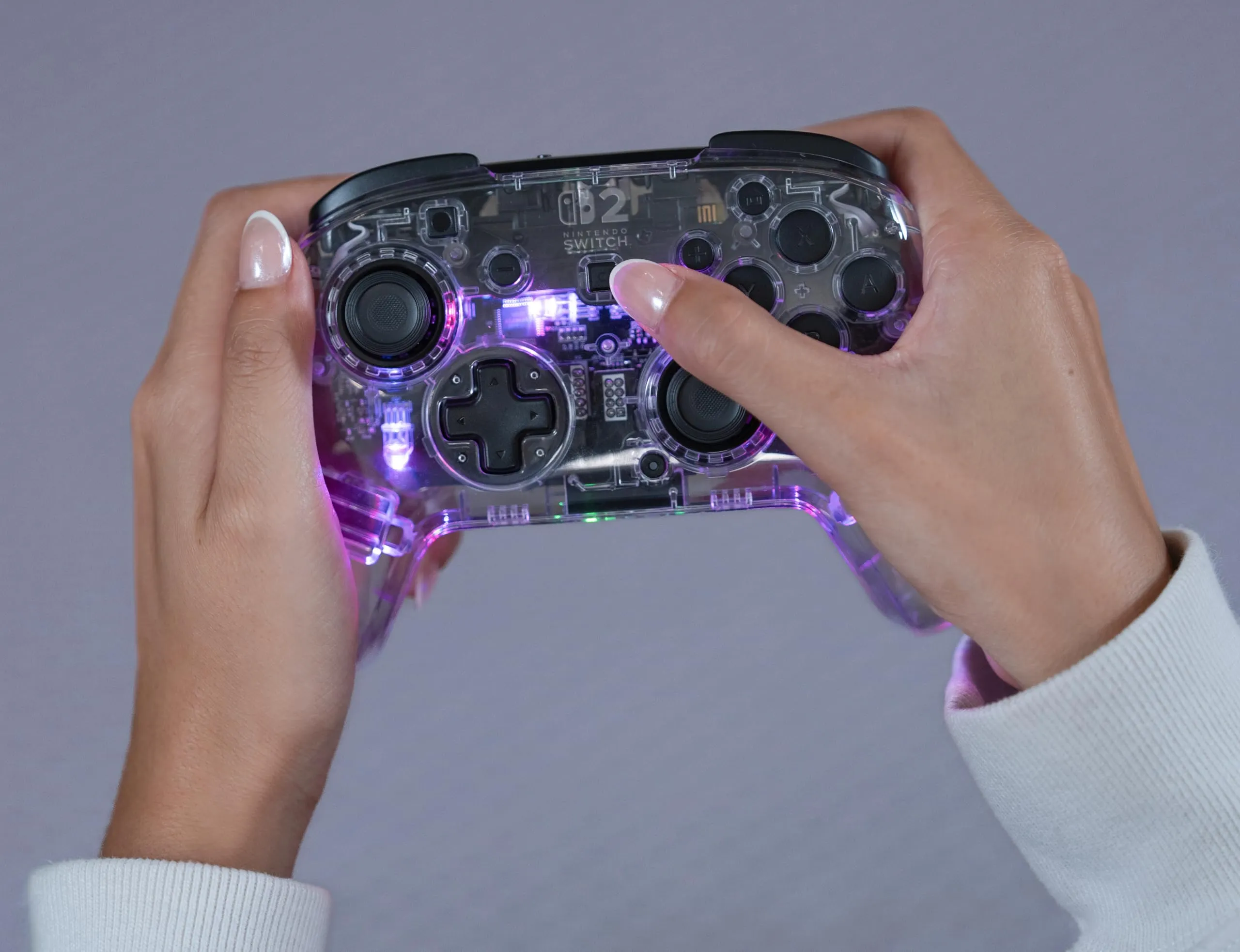 Turtle Beach Afterglow Chiaro Controller Wireless RGB per Nintendo Switch 2 - immagine 13