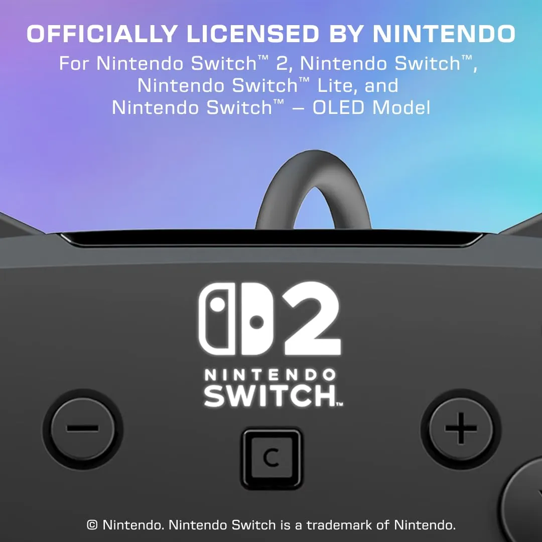 Turtle Beach Afterglow Nero Wired RGB Gaming Controller for Nintendo Switch 2 - immagine 2