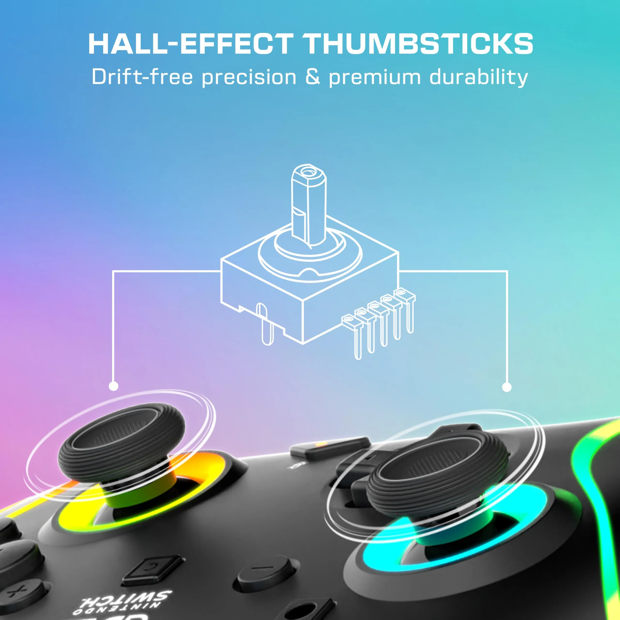 Turtle Beach Afterglow Nero Wired RGB Gaming Controller for Nintendo Switch 2 - immagine 4