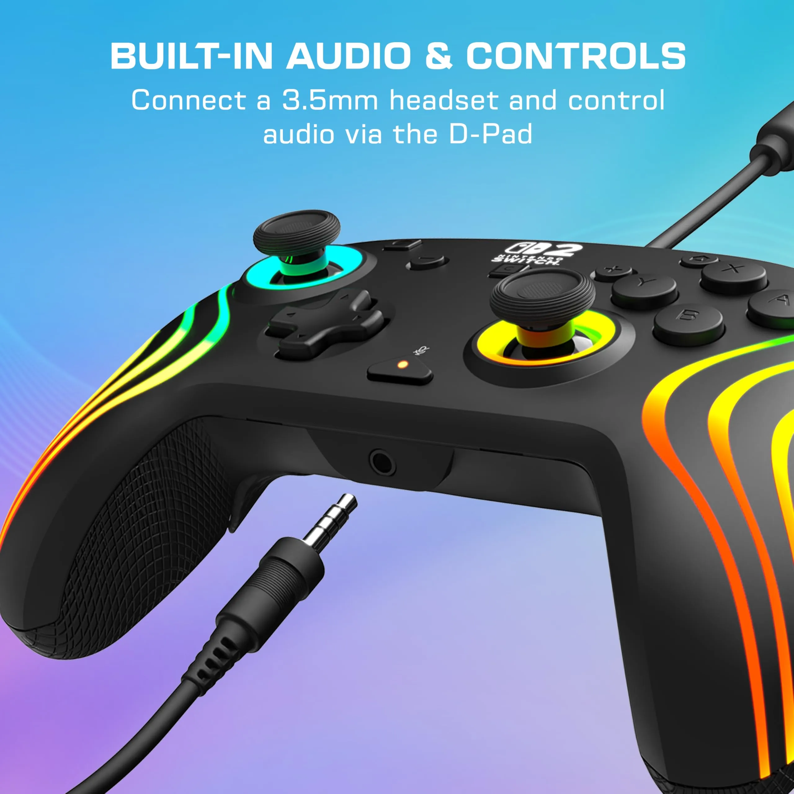 Turtle Beach Afterglow Nero Wired RGB Gaming Controller for Nintendo Switch 2 - immagine 8