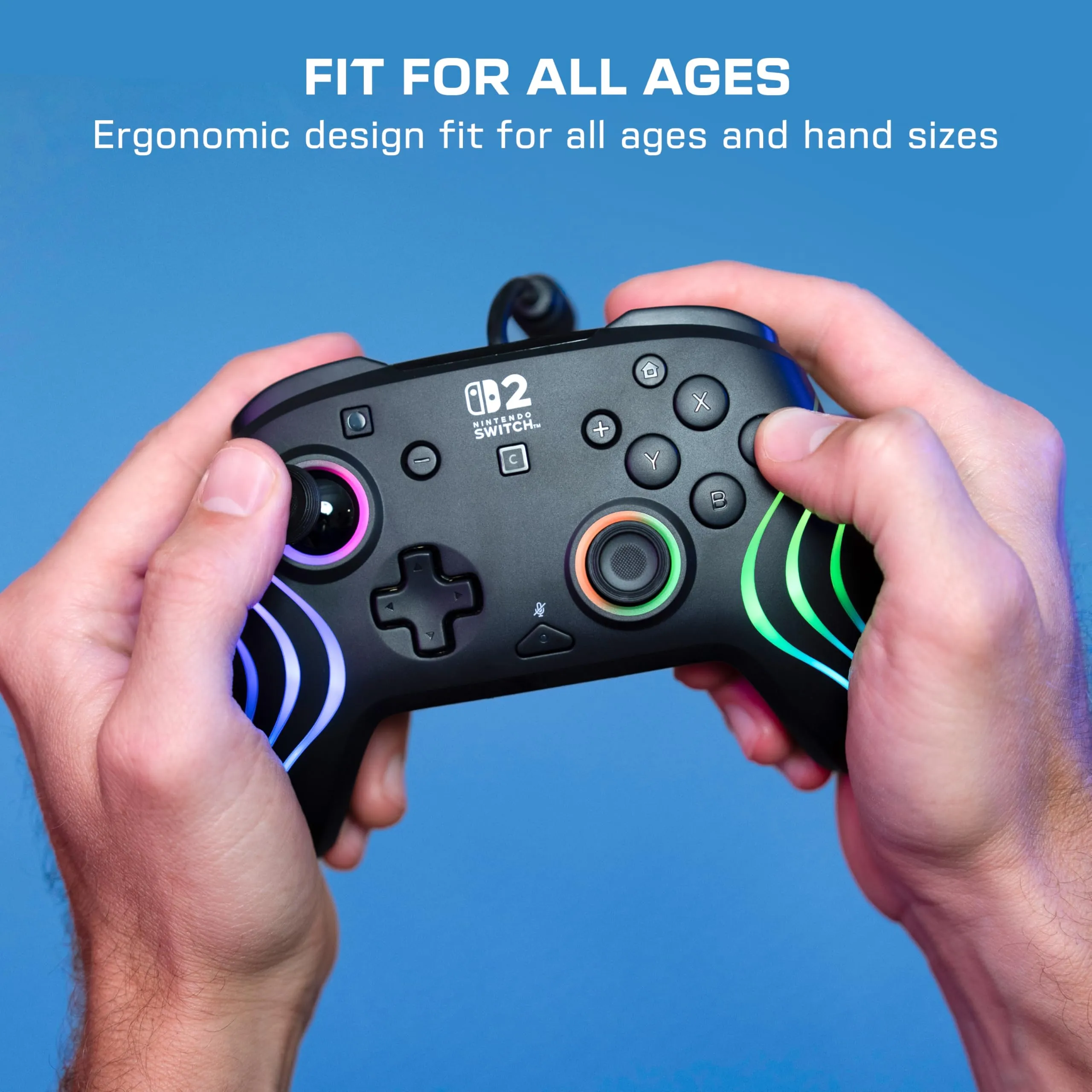 Turtle Beach Afterglow Nero Wired RGB Gaming Controller for Nintendo Switch 2 - immagine 9