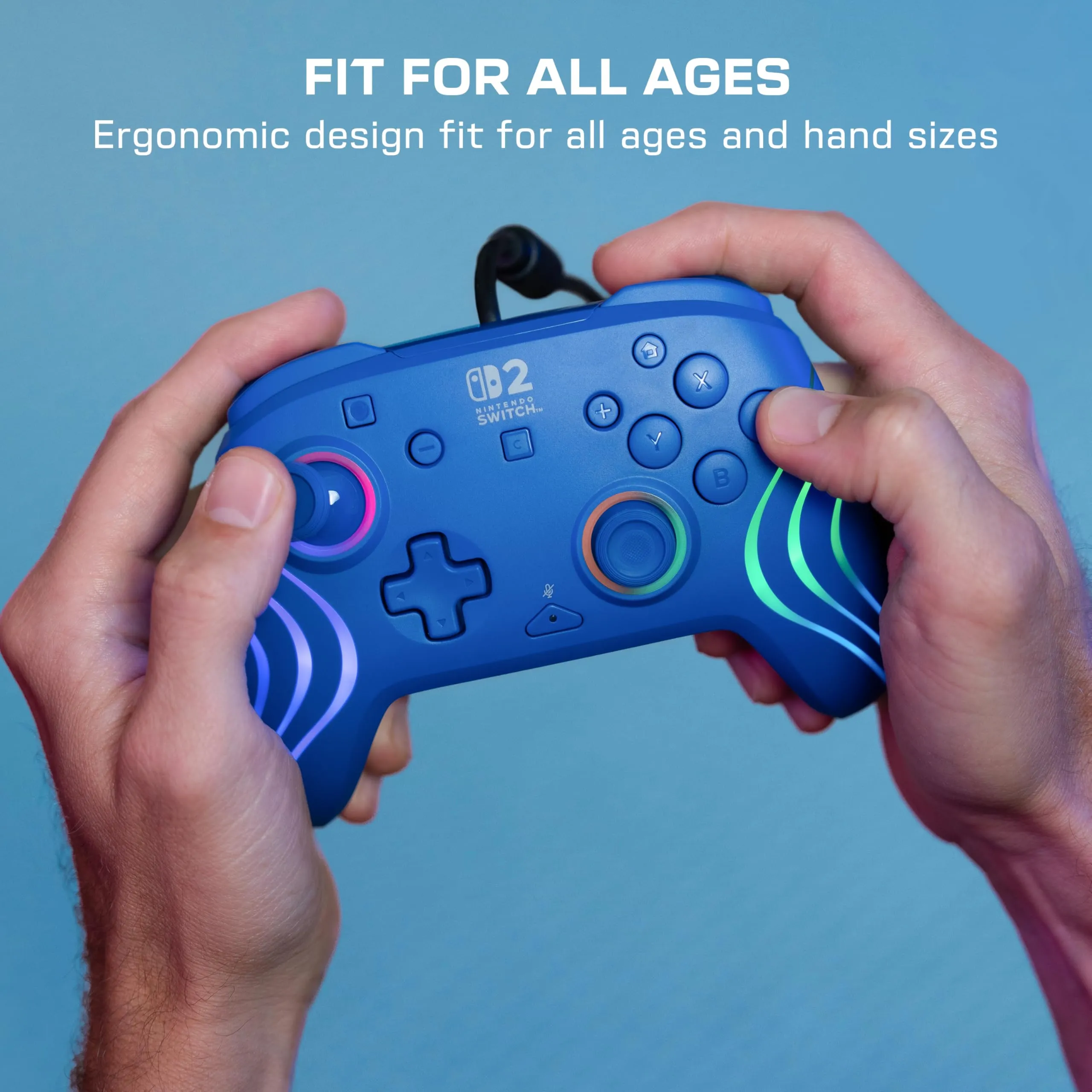 Turtle Beach Afterglow Gaming Controller RGB Wired for Nintendo Switch, Blue - immagine 8