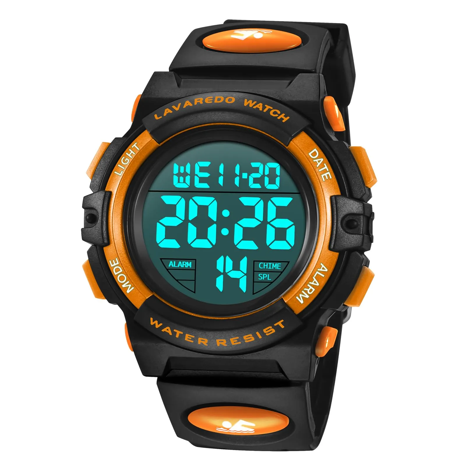 aswan watch Orologio Digitale Bambino con Sveglia e Cronometro, Blu S/M - immagine 1