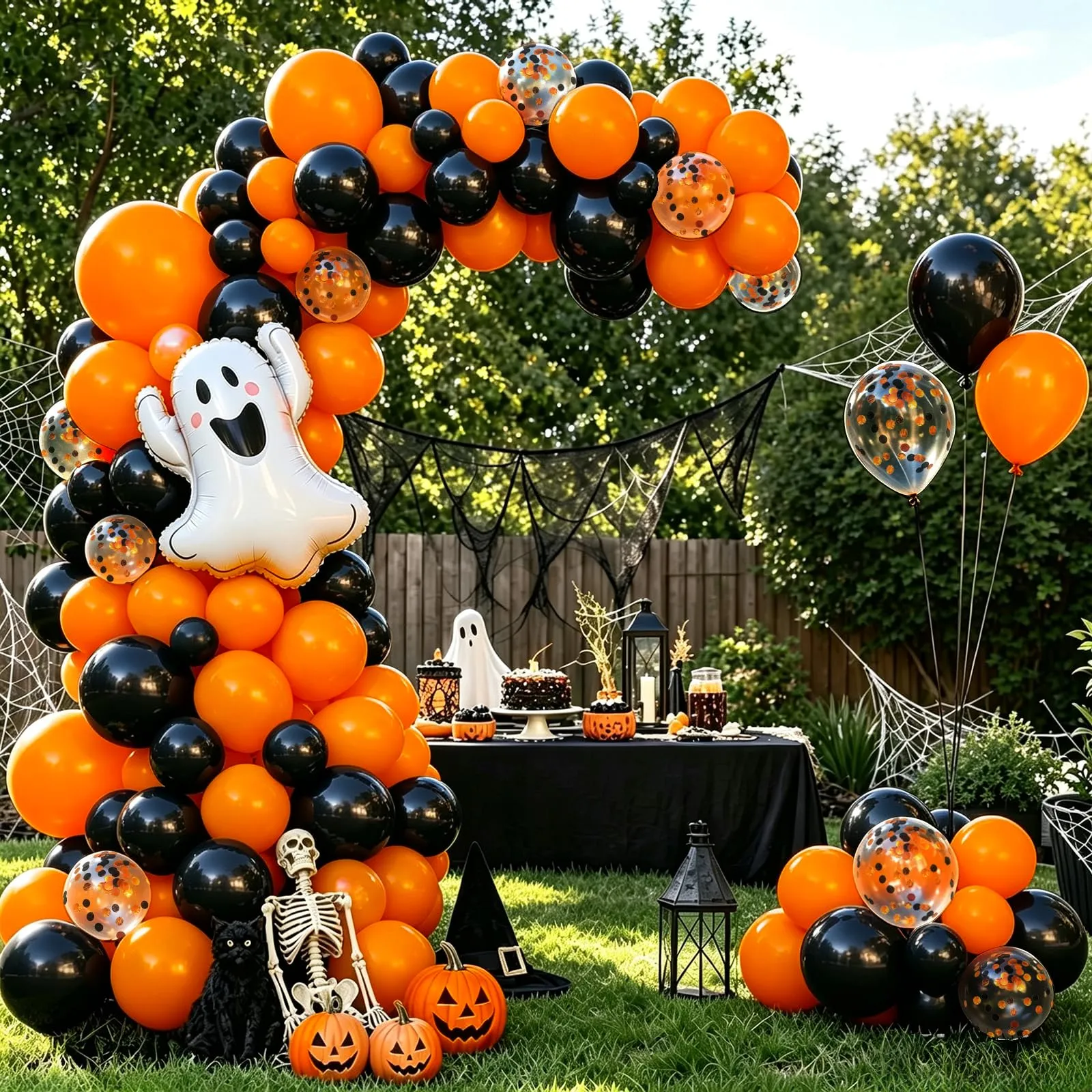 Yehnda Palloncini Arancioni e Neri, 60 pezzi in Lattice da 30 cm - immagine 6