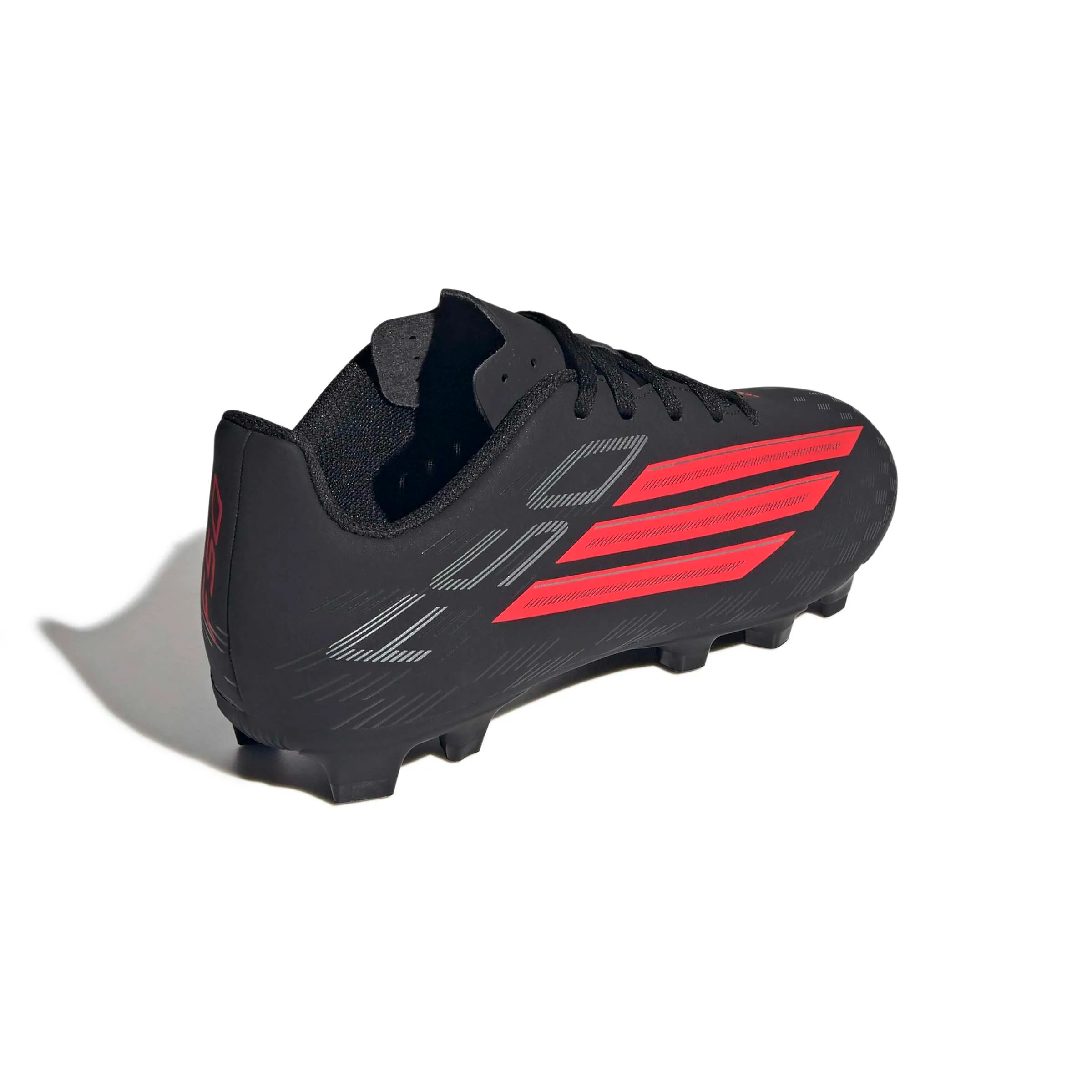 adidas F50 Club Firm Ground/Multi Ground Football Boots Kids, Core Black/Lucid Red/Core Black, 34 EU - immagine 5
