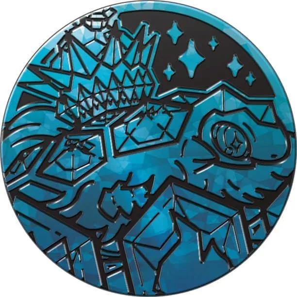 BB-Toy-Trades Pokemon Pin Flipping Coin Shiny Trading Card Terastal Terapagos - immagine 1