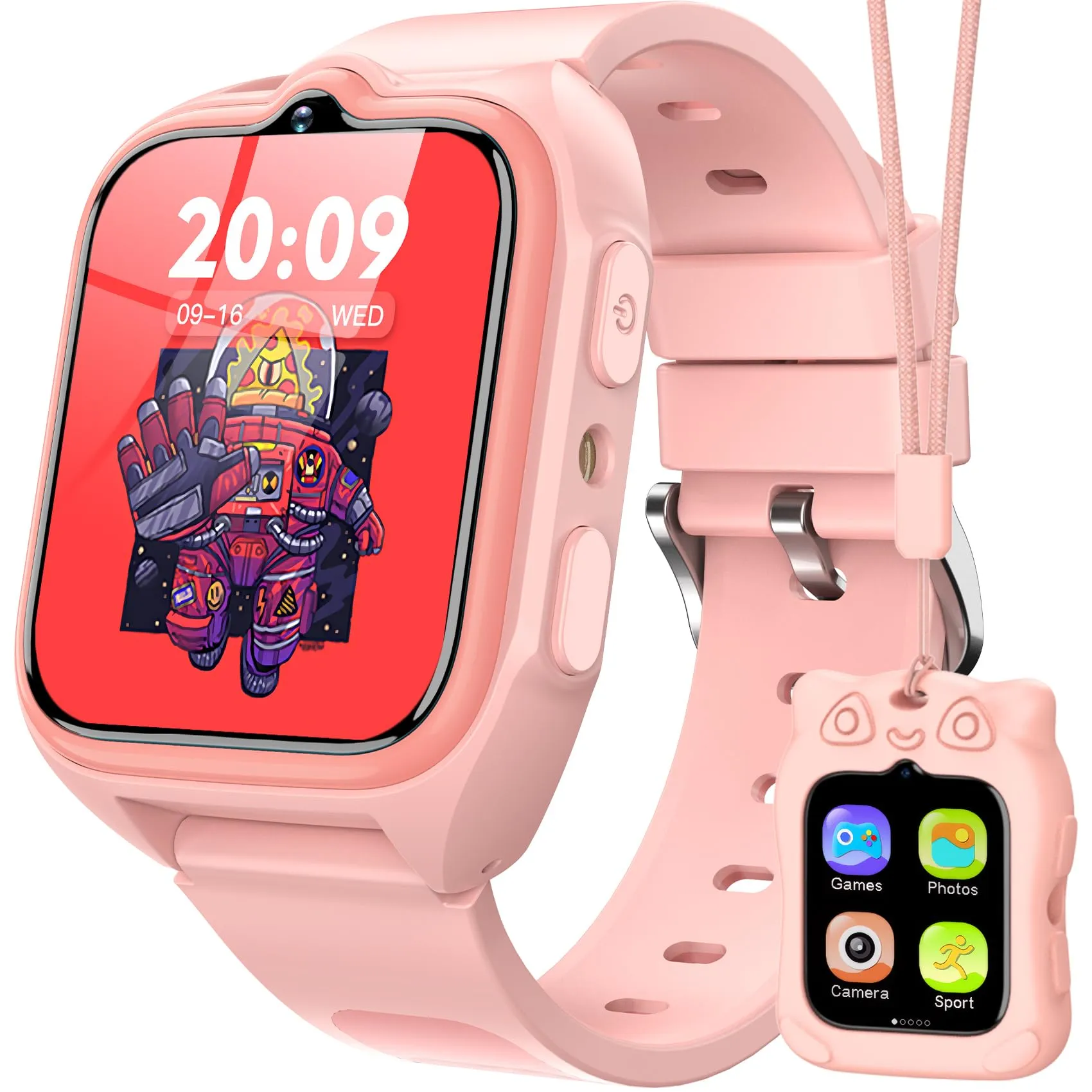 Blackview Smartwatch per Bambini, Schermo TFT 1.75 pollici, 30 Giochi Educativi, Fotocamera HD, Video, Lettore Musicale, Contapassi e Sveglia - immagine 1