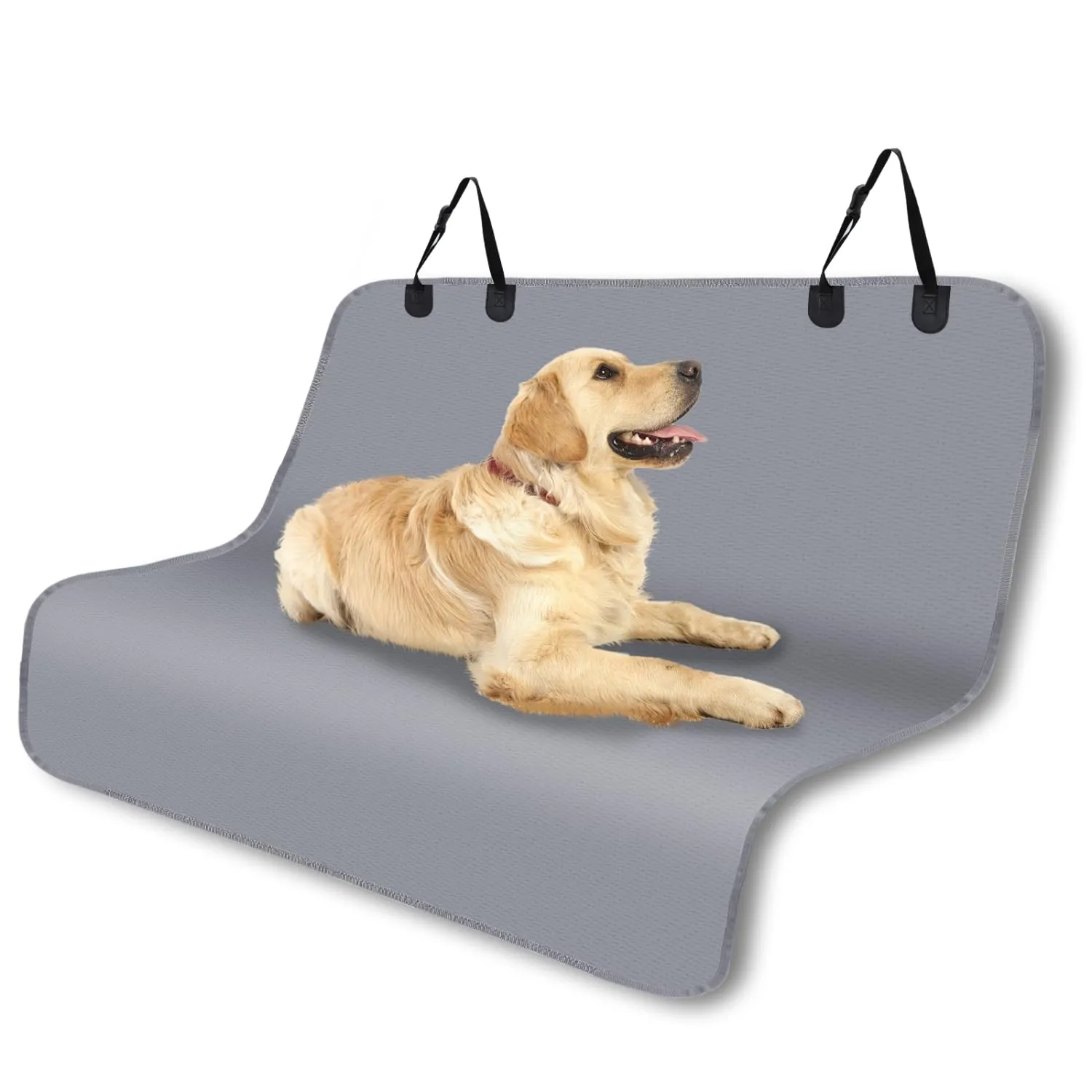 Nobleza Coprisedili Auto Posteriore per Cani in Panno Oxford Impermeabile Antigraffiato e Antiscivolo, Universale per Auto SUV, Grigio 140 x 110 cm - immagine 1