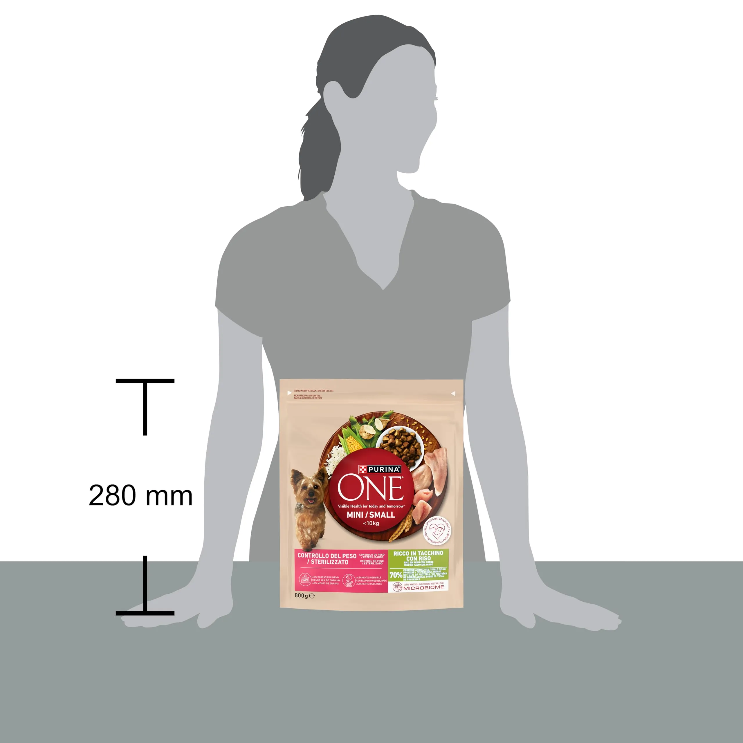 Purina One Controllo del Peso Crocchette per Cani Adulti, 8 x 800g - immagine 4