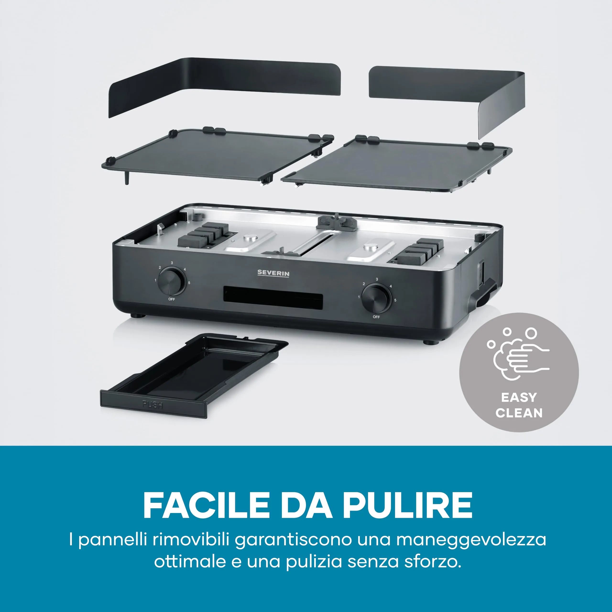 Severin Piastra Griglia Plancha XXL 2200W PG 8569 - immagine 9